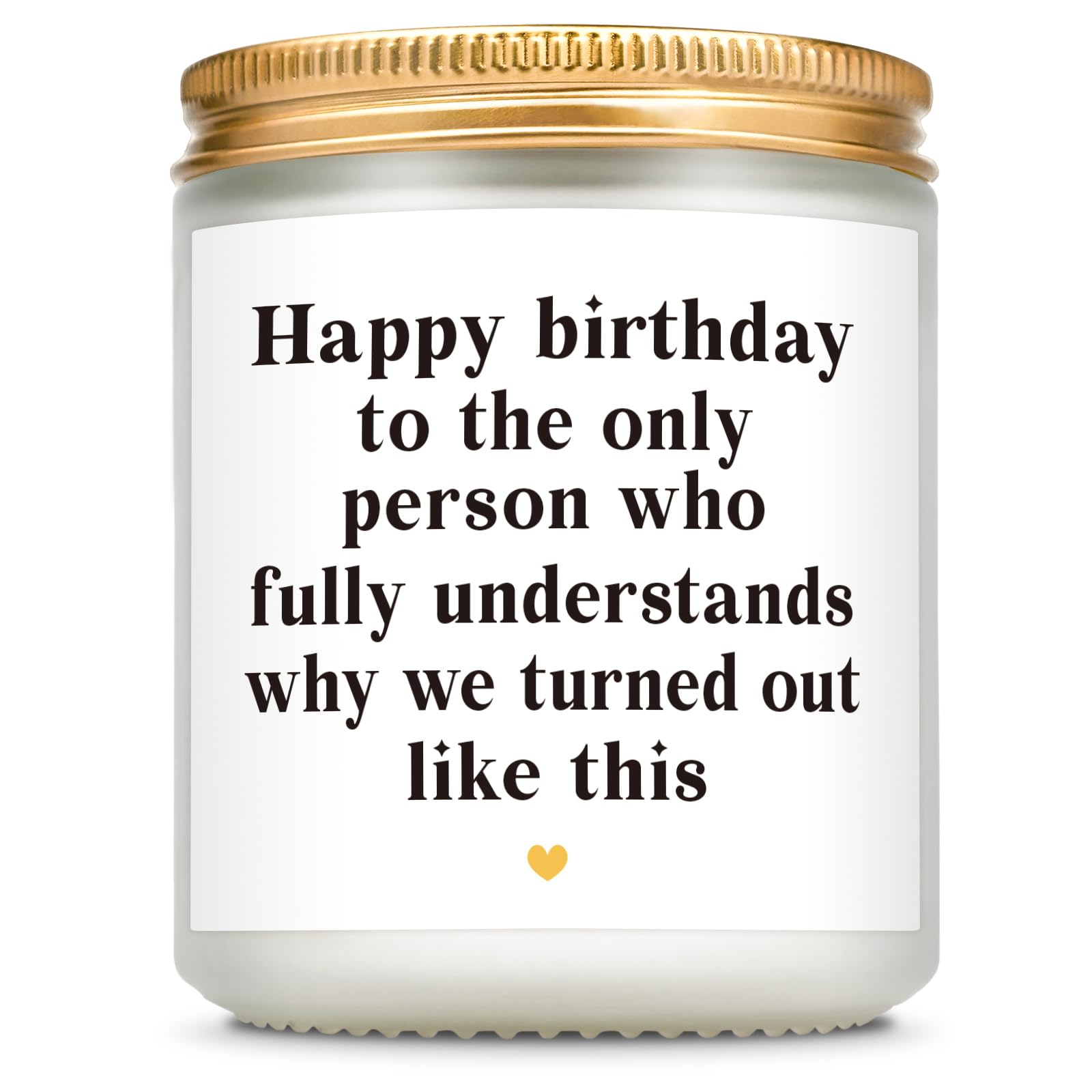 Acethrills Sister Birthday Gifts for Sister, Happy Birthday Gifts for Sister Brother - 7 Oz Lavender Scented Candles (Turned Out