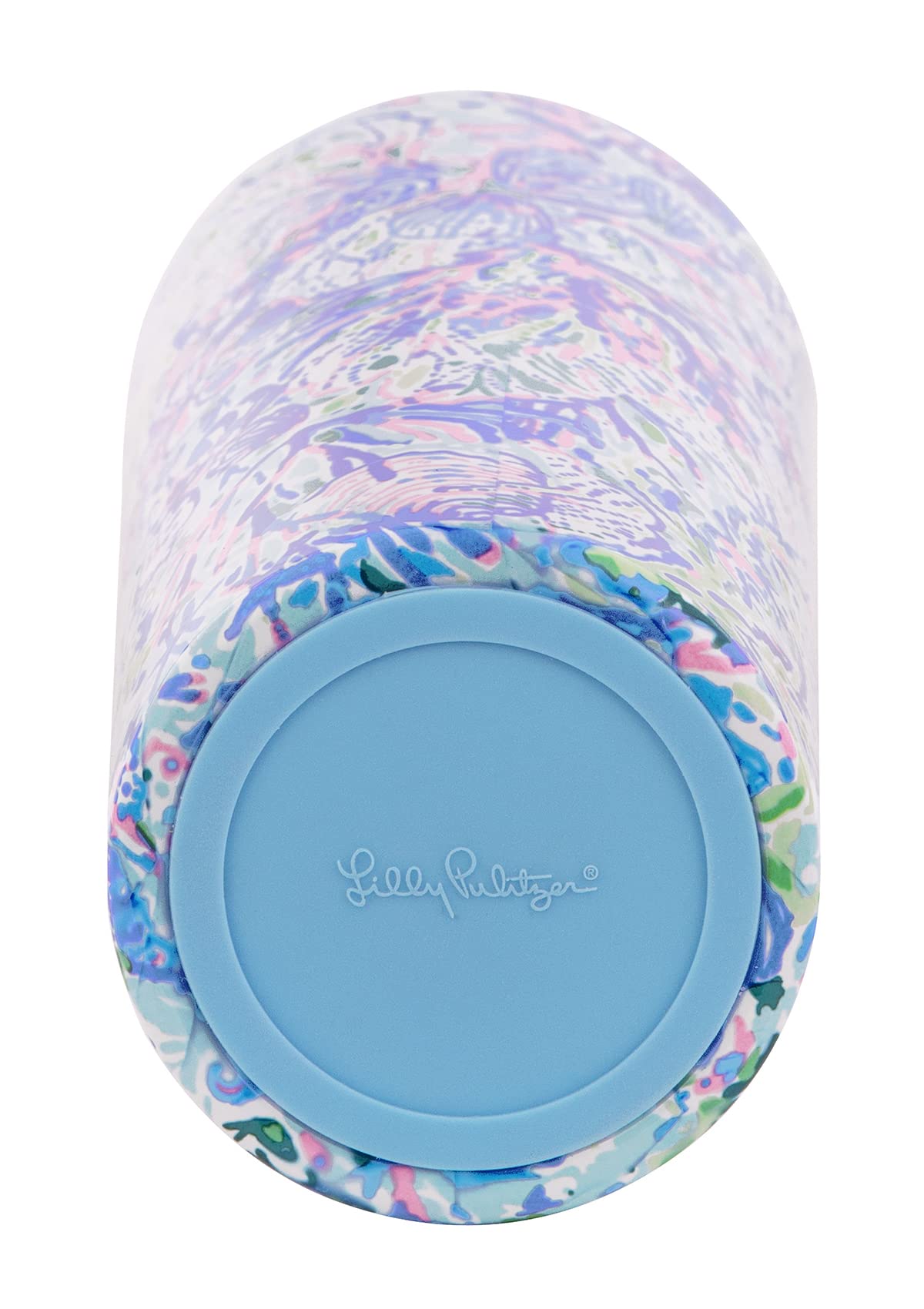 Lilly Pulitzer Stainless Steel Water Bottle, 18 Oz Metal Water Bottle, Double Wall Insulated Tumbler With Lid, Soleil It On Me