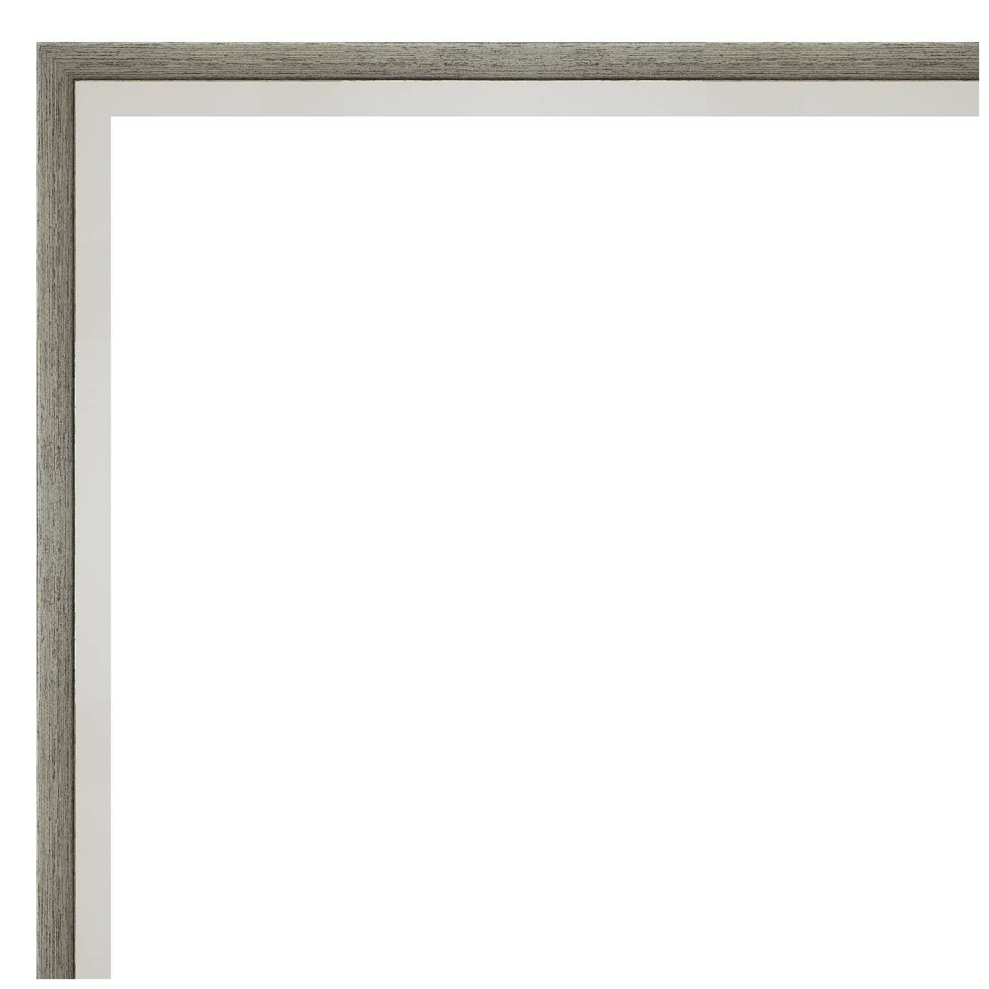 Amanti Art Wood Framed Wall Art Print Lunch On A Skyscraper 1932 By Charles C. Ebbets (41 In. W X 31 In. H), Lucie Silver White