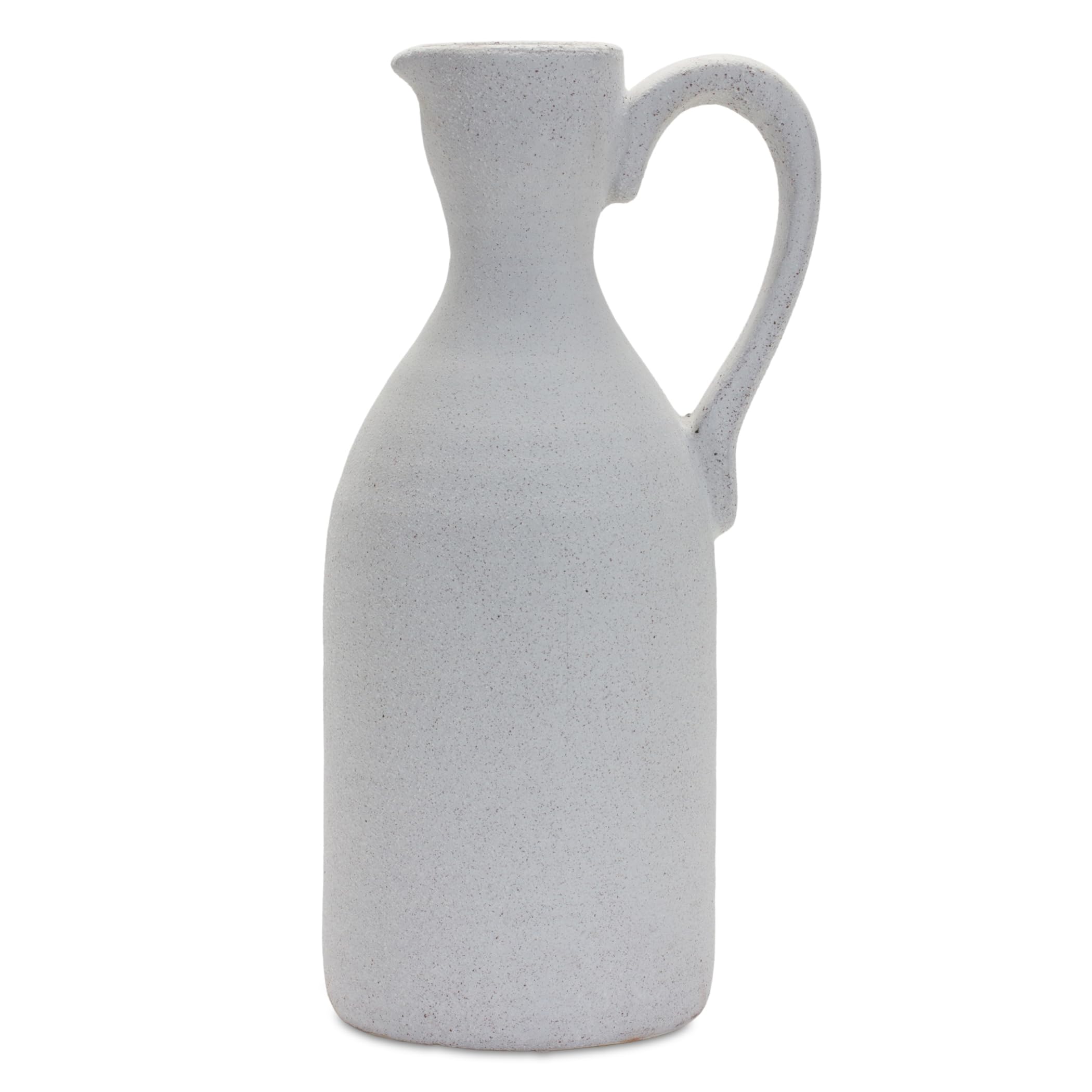 Melrose Terra Cotta Pitcher With White Finish 85248DS-New Condition