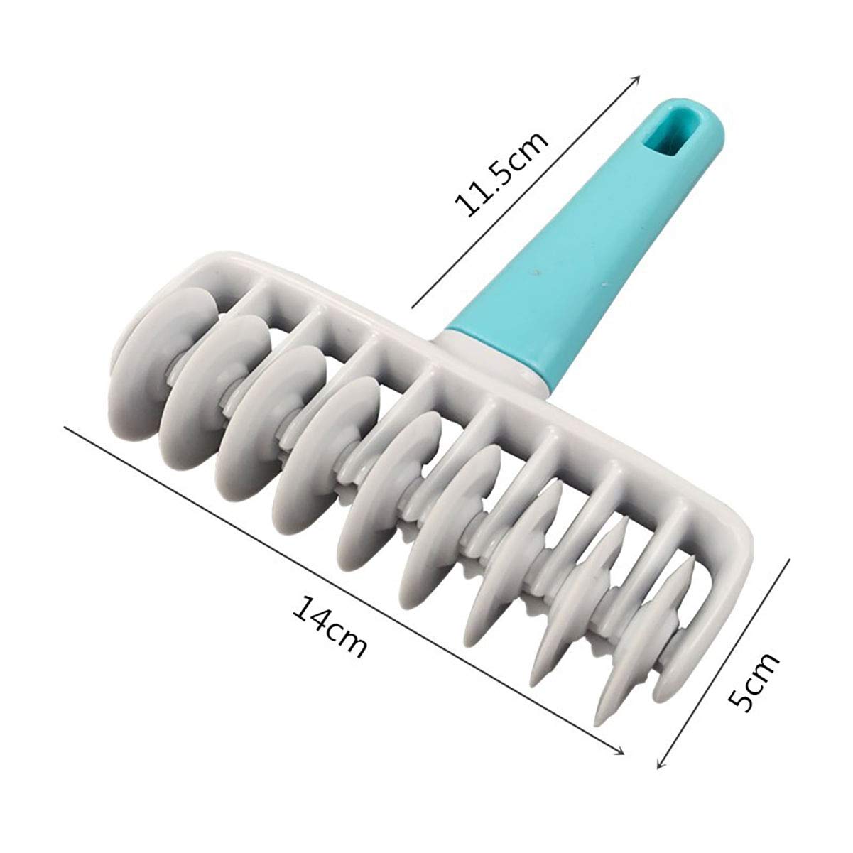 UpTuoLi Lattice Roller Cutter Set - 37pcs Plastic Dough & Pastry Tools, Blue/White, Includes Fondant & Pizza Cutters