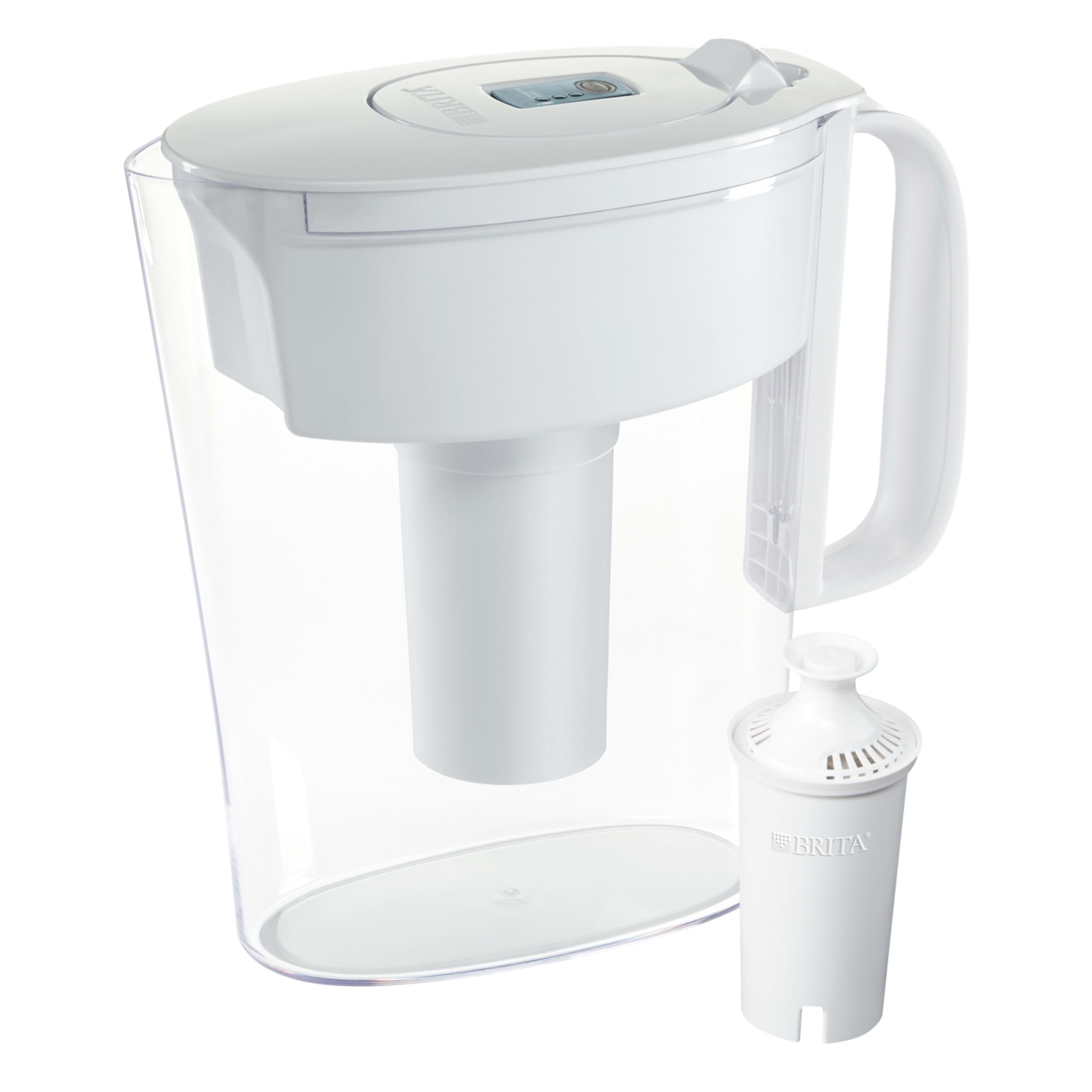 Brita Metro Water Filter Pitcher, Bpa-Free Water Pitcher, Replaces 1,800 Plastic Water Bottles A Year, Lasts Two Months Or 40 Ga