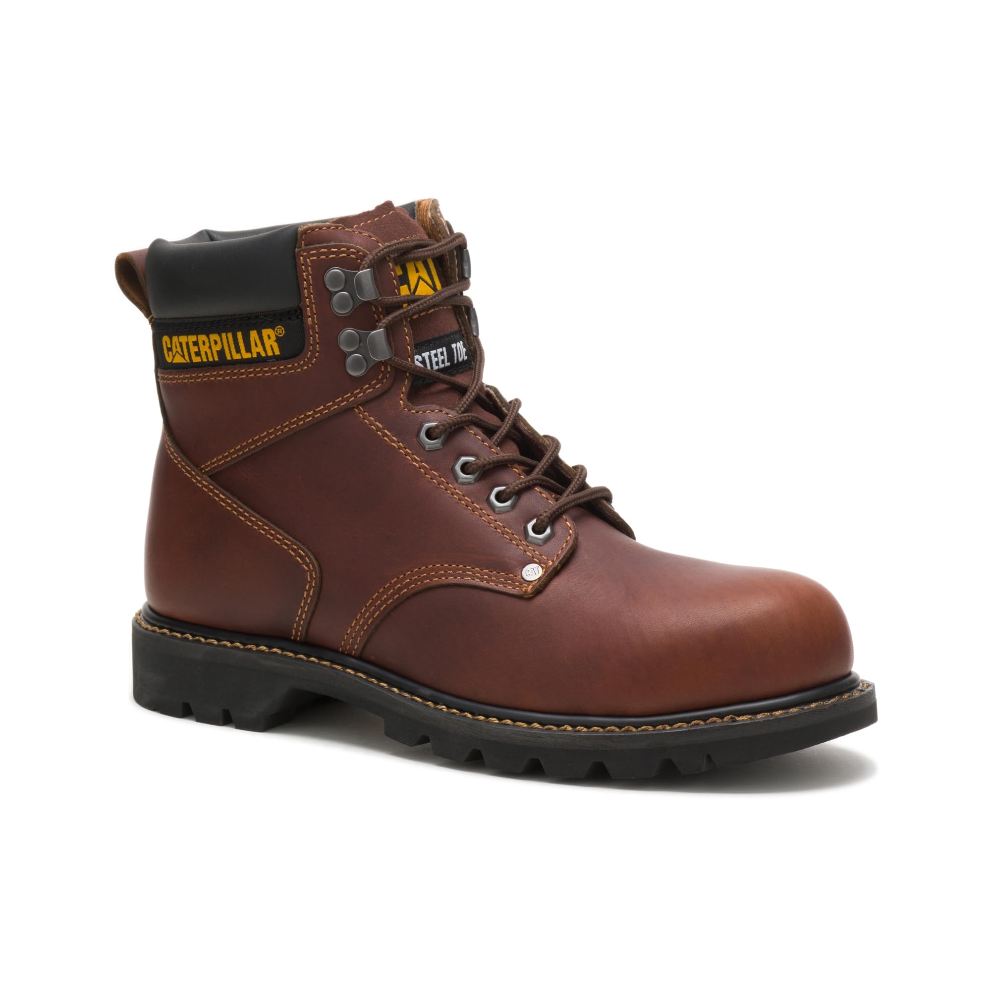 Cat Footwear Mens Second Shift Steel Toe Construction Boot, Tan, 9