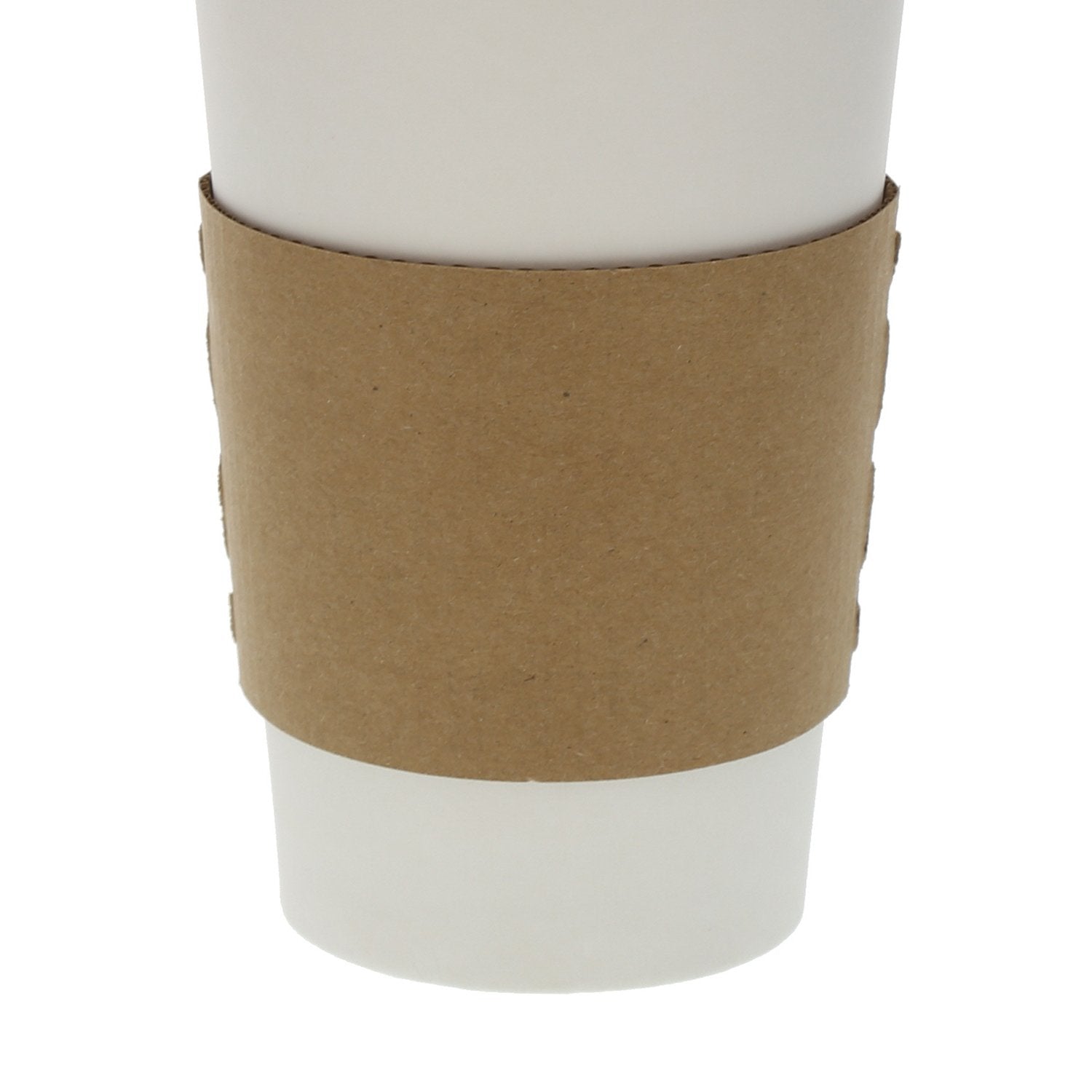 Primeware AmerCareRoyal Kraft Hot Cup Coffee Sleeves, Case of 100080% Recycled Fiber, Caution Hot Warning, Disposable & Protect