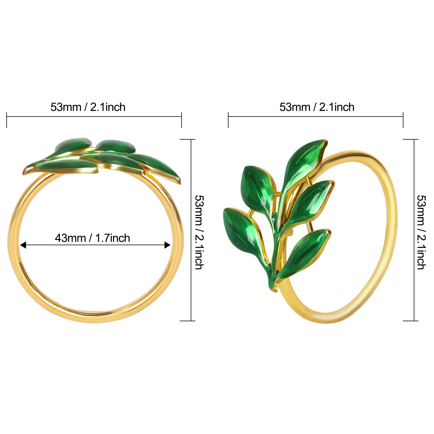 Kposiya Napkin Rings Set Of 20 Hollow Cut Metal Napkin Holder Dinning Table Setting For Wedding Party Banquet Christmas Dinner D