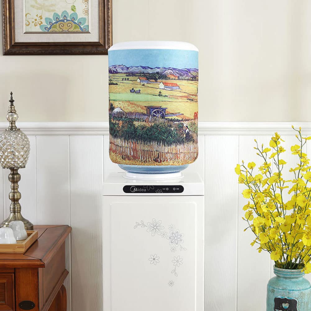 Zuyyon Water Dispenser Bucket Covers For 5 Gallon Water Bottles, Dust Proof Covers For Water Cooler Reusable Fabric Bucket Decor