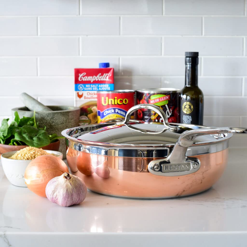 Hestan - Copperbond Collection - 100% Pure Copper All-In-One Pan, Induction Cooktop Compatible, 5 Quart