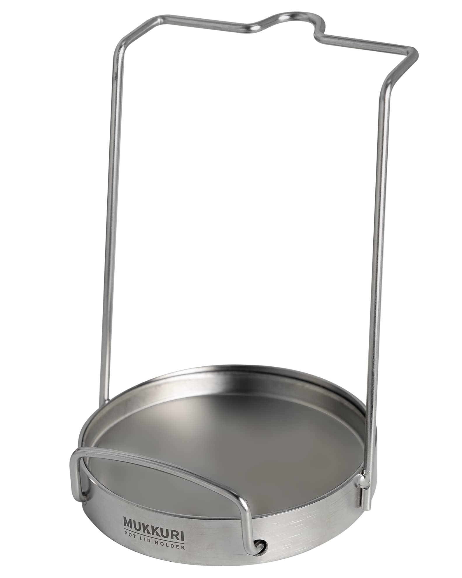 Mukkuri Pot Lid Organizer, Pot Lid Holder 304 Stainless Steel Pot Lid Stand,Lid And Spoon Rest Cutting Board Holder,Pot Lid Rack