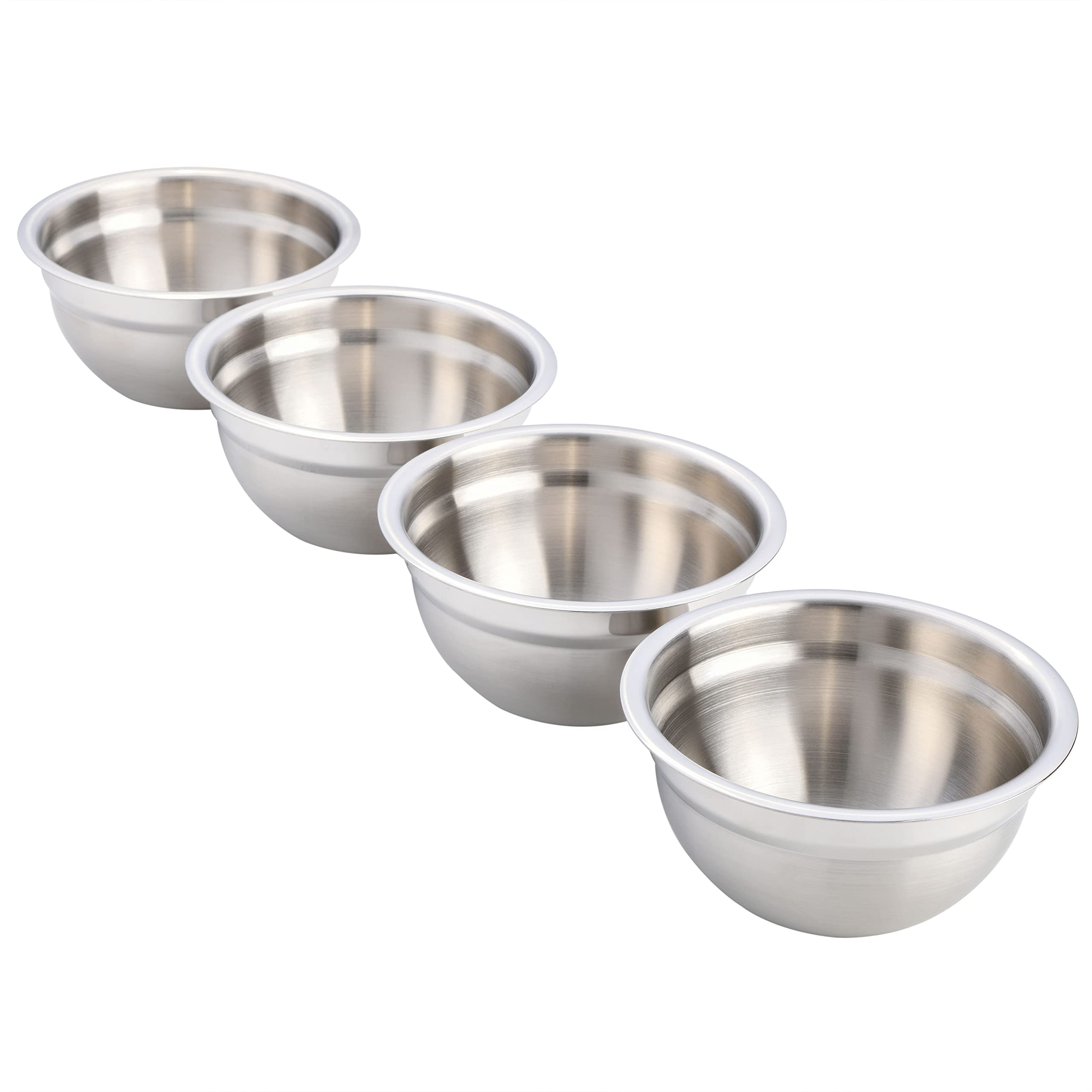 Babish Stainless Steel Mixing Bowl Set, 4-Piece Mini