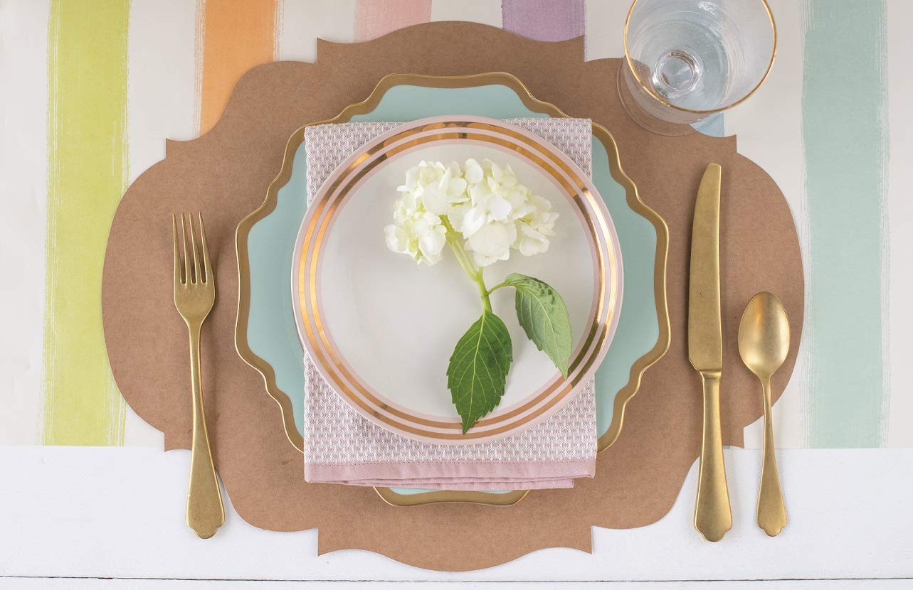 Hester & Cook Paper Placemat, Pad Of 12 (Die-Cut French Frame)