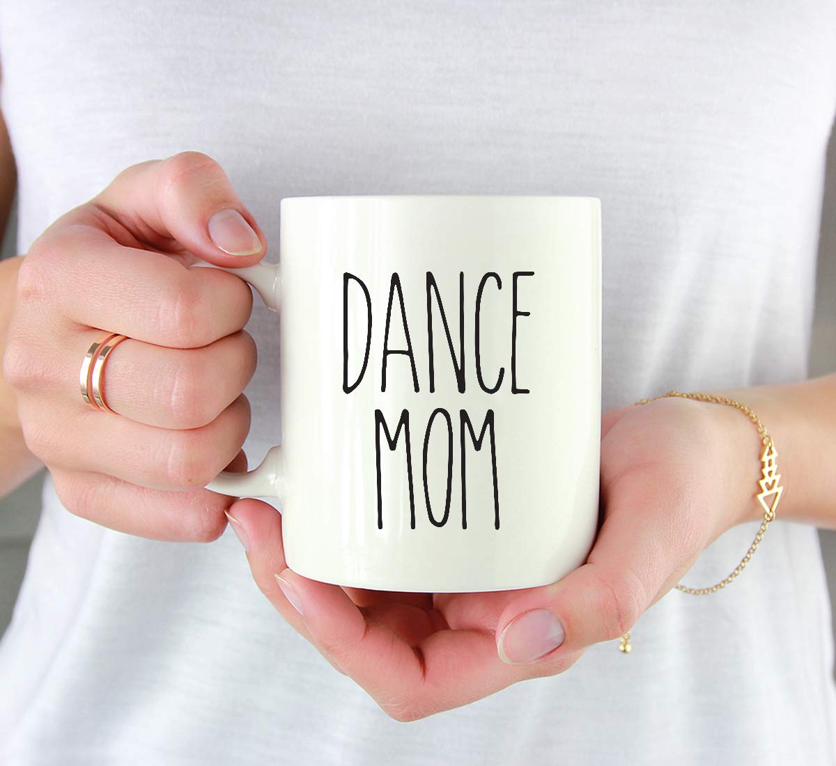 Andaz Press Simple Rustic Farmhouse Kitchen Decor 11oz. Ceramic Coffee Tea Mug Gift, Dance Mom, 1-Pack, Includes Box, Minimalist