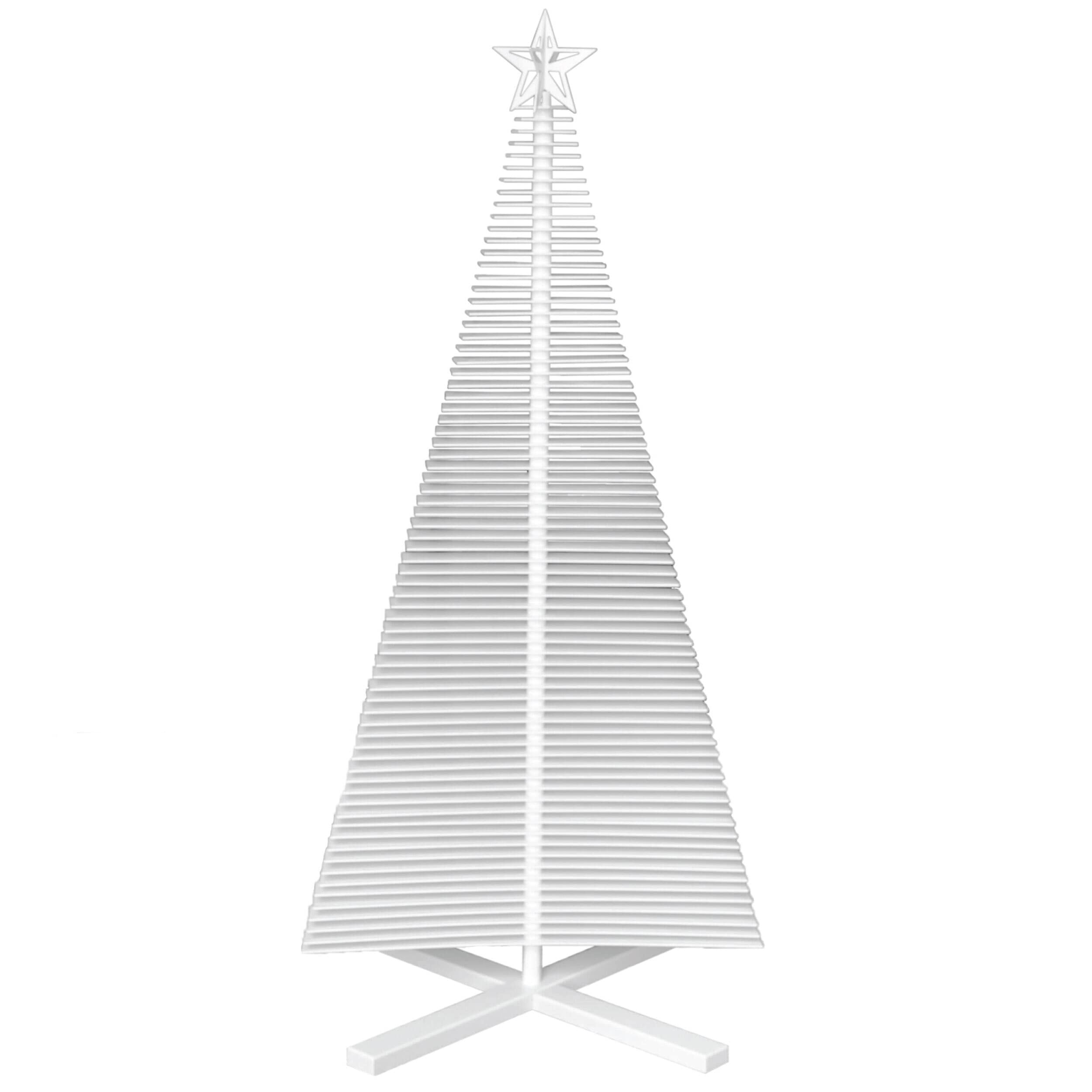 Veradek 53.5 Spiral Christmas Tree for Indoor or Outdoor Use - White