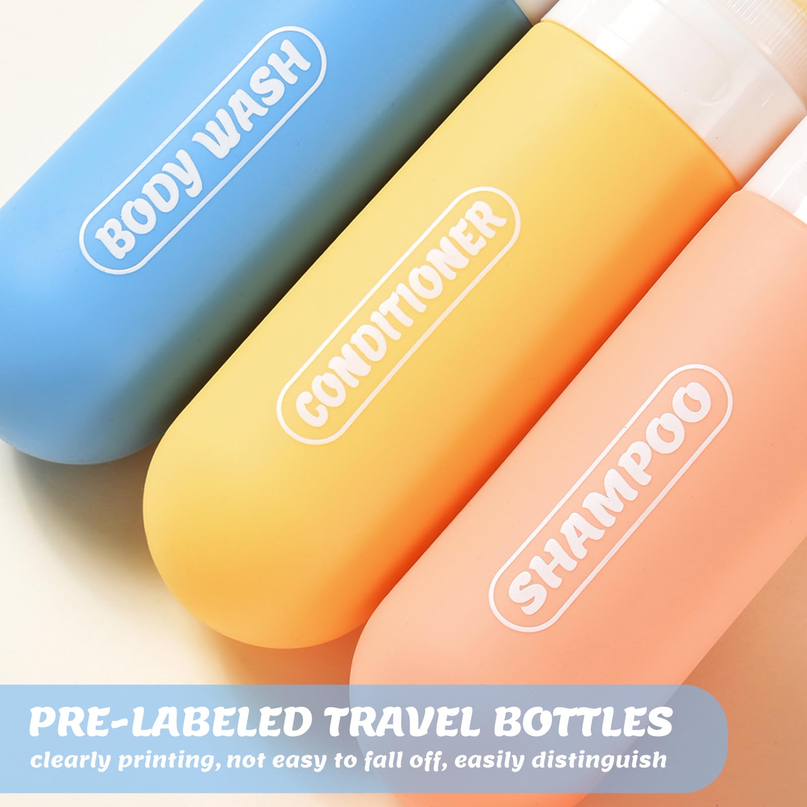 Ynshouna 20 Pack Travel Bottles Set, Tsa Approved Travel Size Toiletries Containers, Leak Proof Travel Shampoo And Conditioner B