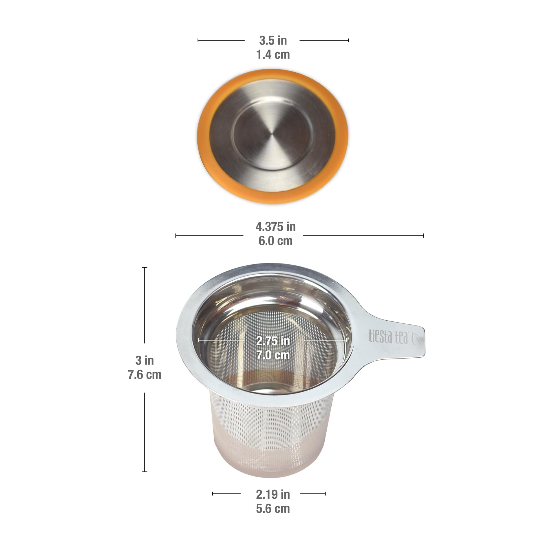 Tiesta Tea - Brewbasket, Stainless Steel Tea Basket Infuser For Loose Leaf Tea | Reusable Tea Infuser With Fine Mesh, Steeps Hot