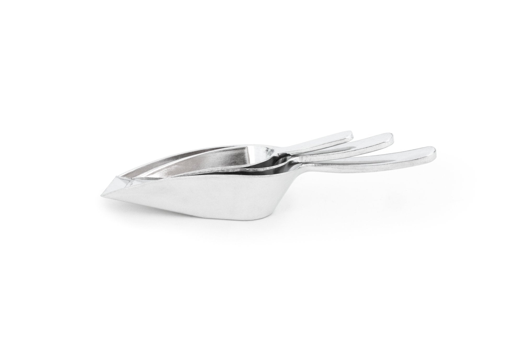 Fox Run Brands Aluminum Ice, 3-Piece Scoop Set, Silver
