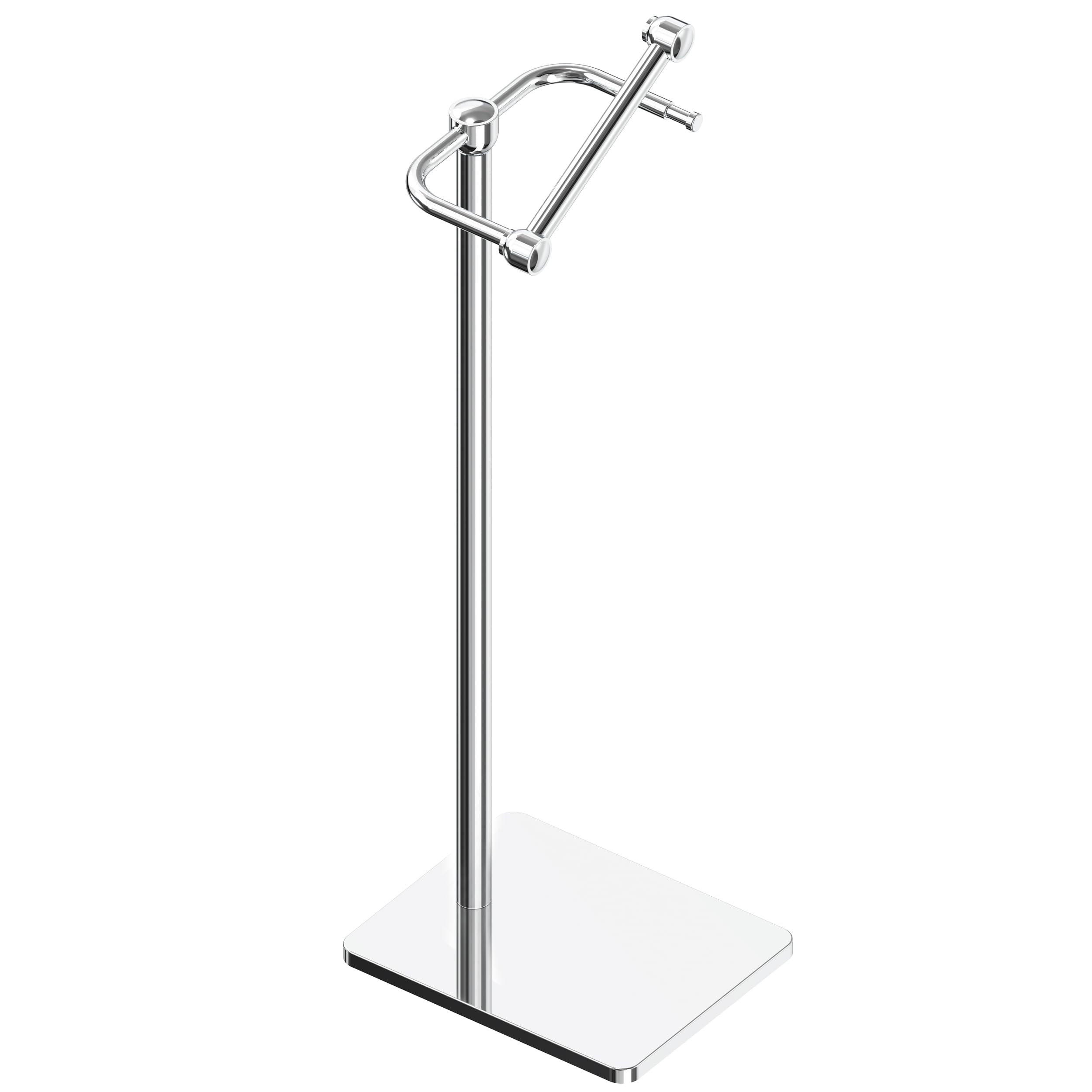 Ruacq Toilet Paper Holder Stand, Bathroom Toilet Paper Roll Holder Free Standing, Toilet Tissue Holder Stand With Post Pivoting