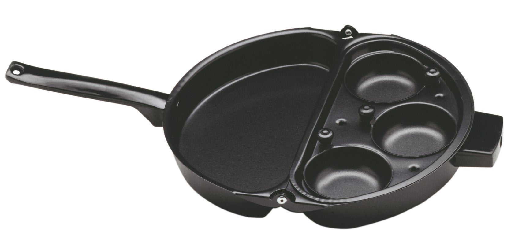 Norpro Nonstick Omelet Pan With Egg Poacher, One Size, As Shown