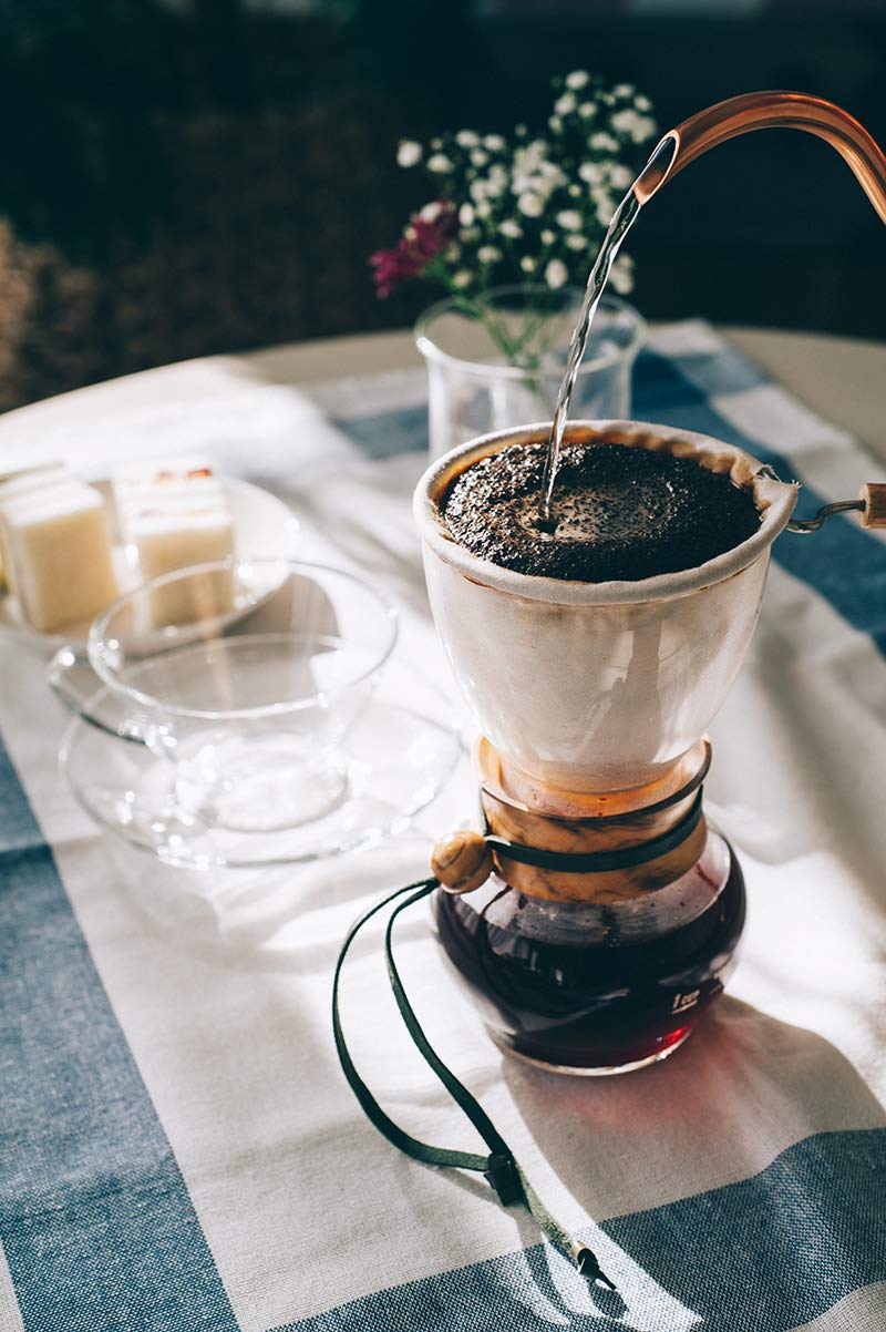 Hario Woodneck Drip Pot, 480Ml, Acacia Wood