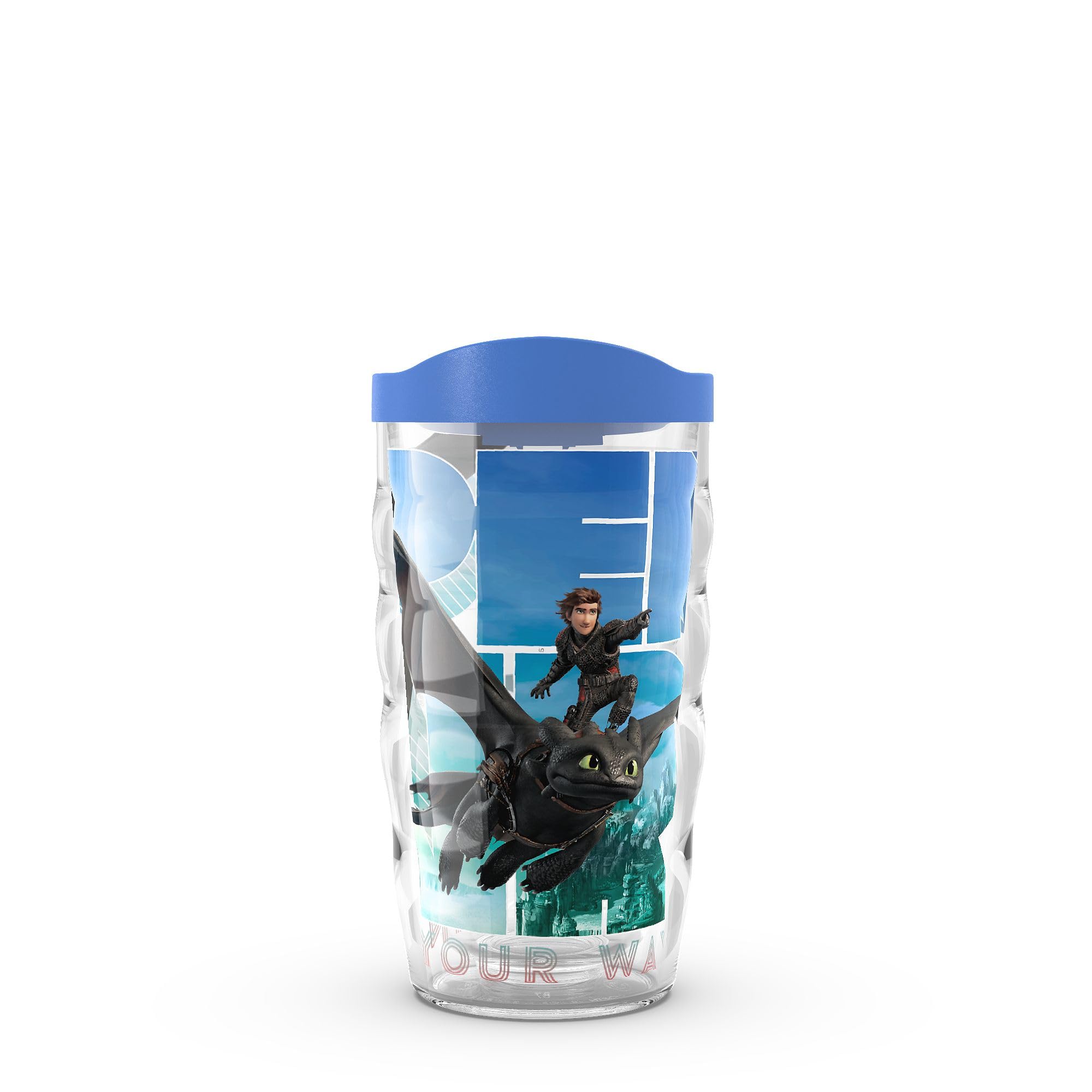 Tervis Made in USA Double Walled DreamWorks How To Train Your Dragon Insulated Tumbler Cup Keeps Drinks Cold & Hot, 10oz Wavy, F