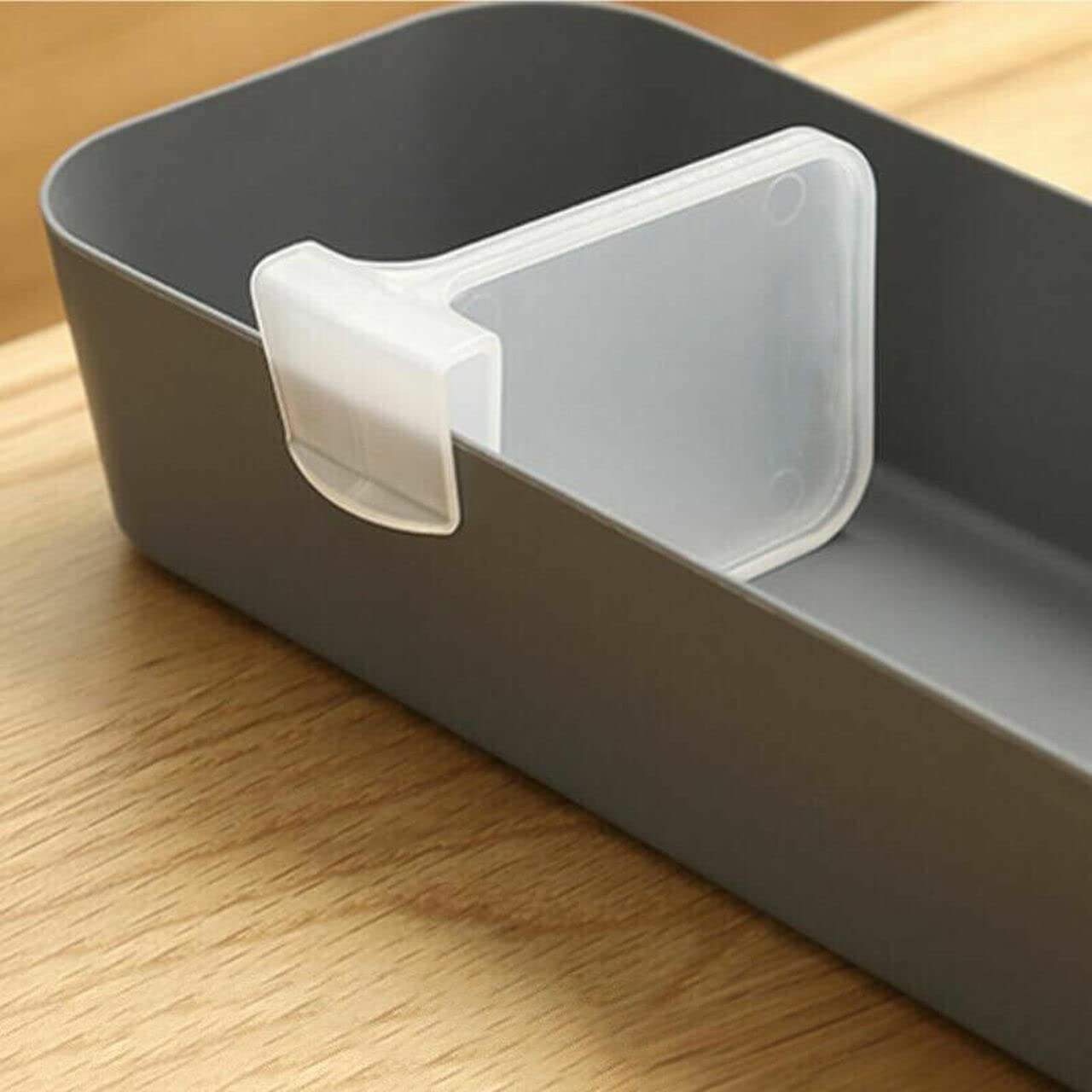 Toriox 4 Pcs Plastic Refrigerator Internal Drawer Shelf Divider Clip Fridge Drawers Storage Partition Clips Storage Space Dividi