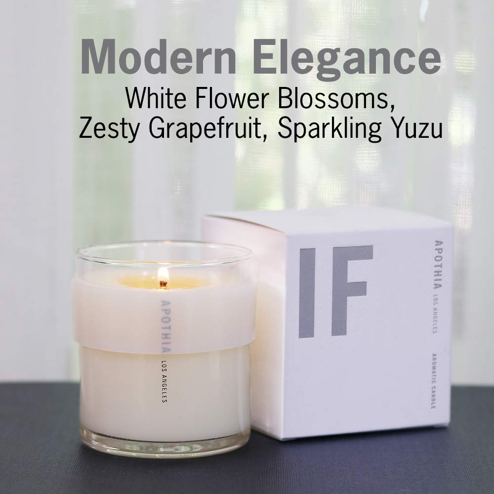 APOTHIA - IF Candle | Modern White Floral & Citrus | Naturally Derived Soy Wax Blend | Cruelty-Free Candle | Up to 60 Hour Long