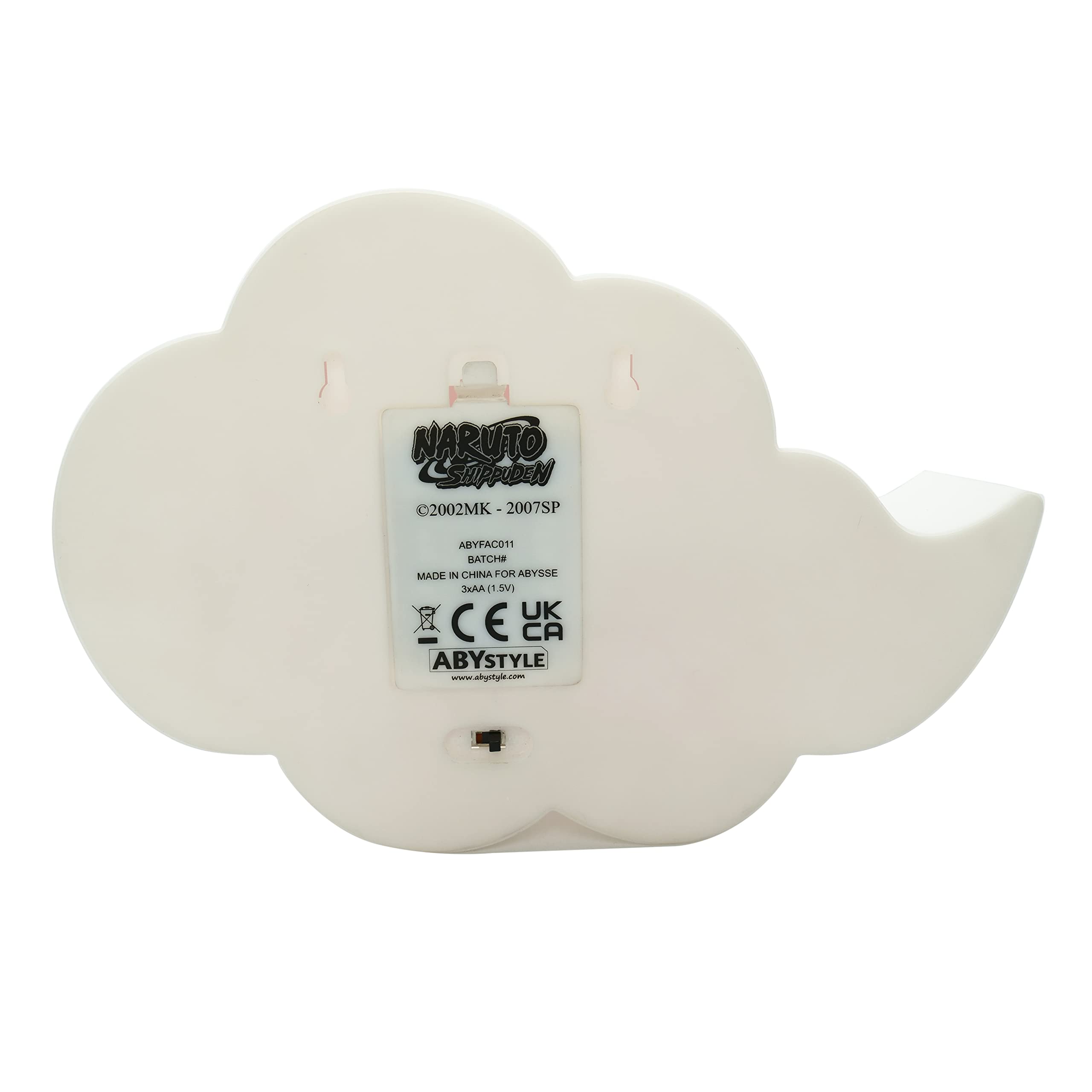 Abystyle Naruto Shippuden Akatsuki 3D Decorative Portable Led Lamp 8.66'' X 2.75'' X 8.26'' Room Office Home D  Cor Anime Manga