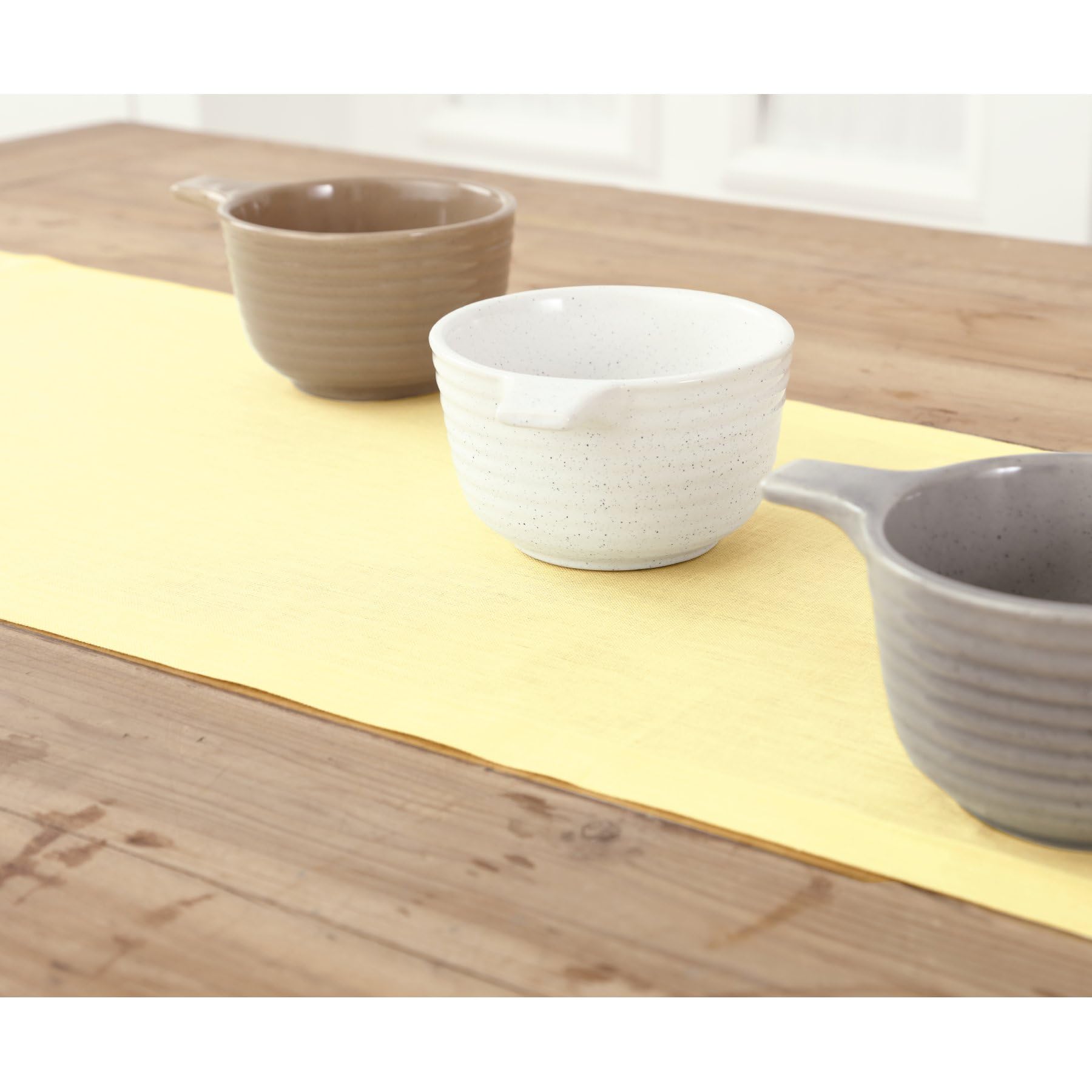 Solino Home Linen Yellow Table Runner 120 Inches Long - Fete, 100% Pure Linen Dining Table Runner 14 X 120 Inch Ideal For Weddin