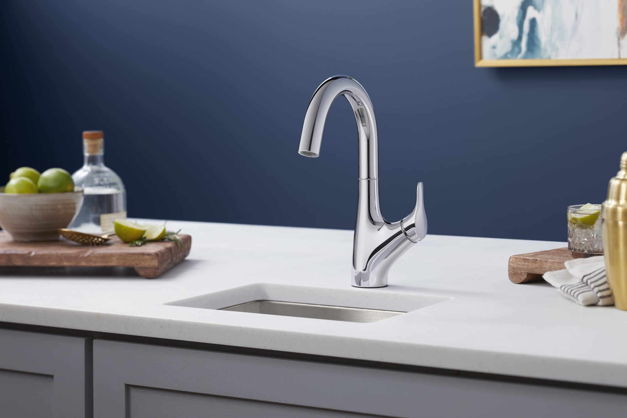 Kohler 30472-Cp Rival Single Handle, Bar Sink Faucet, Polished Chrome