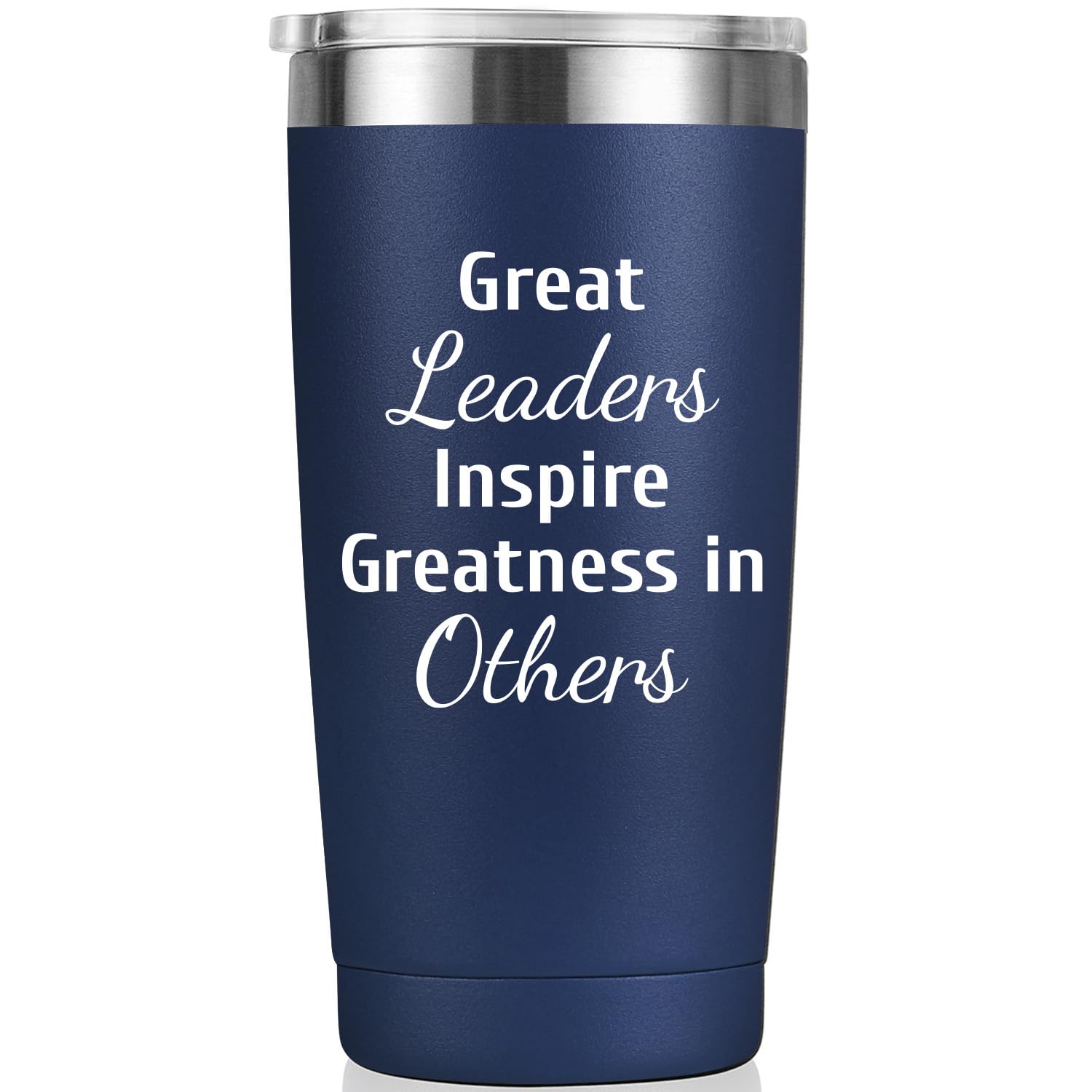 MASGALACC Boss Appreciation Gifts Mentor Gift Tumbler Great Leaders Coffee Mug Leader Supervisor PM Mentor Retirement Gift Cowor