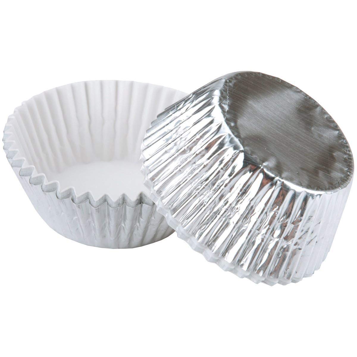 Wilton Cake 415-207 Bakecups Silver Foil 24Ct, 2 Inches