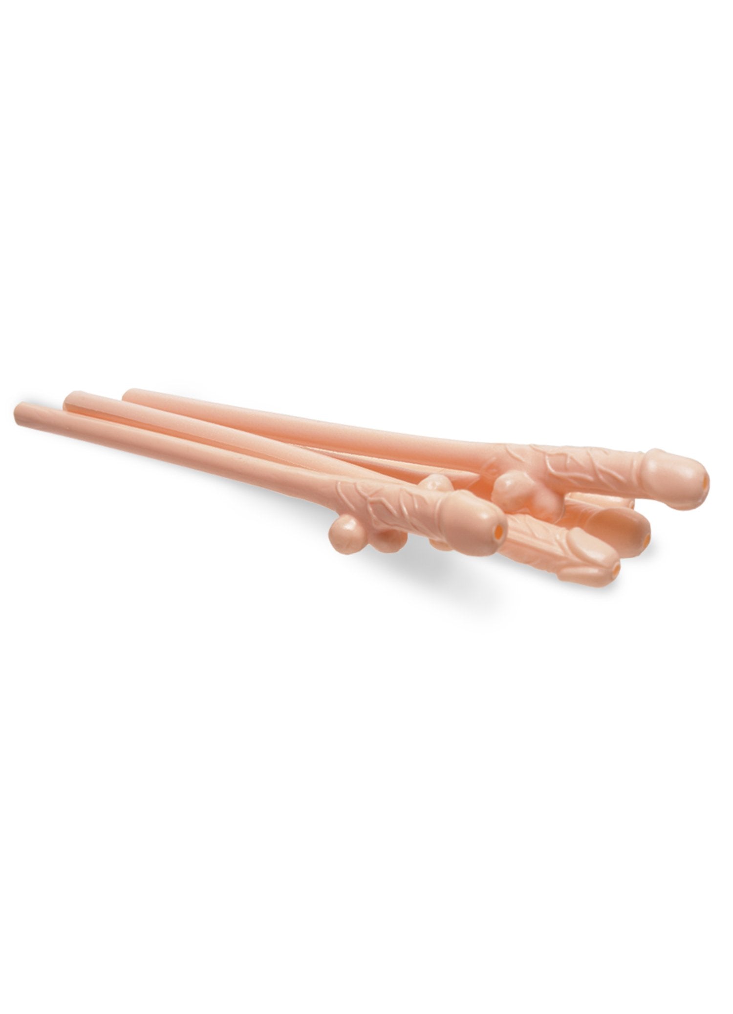 Bachelorette Party Favors Pecker Sipping Straw Display Flesh, 144 Count