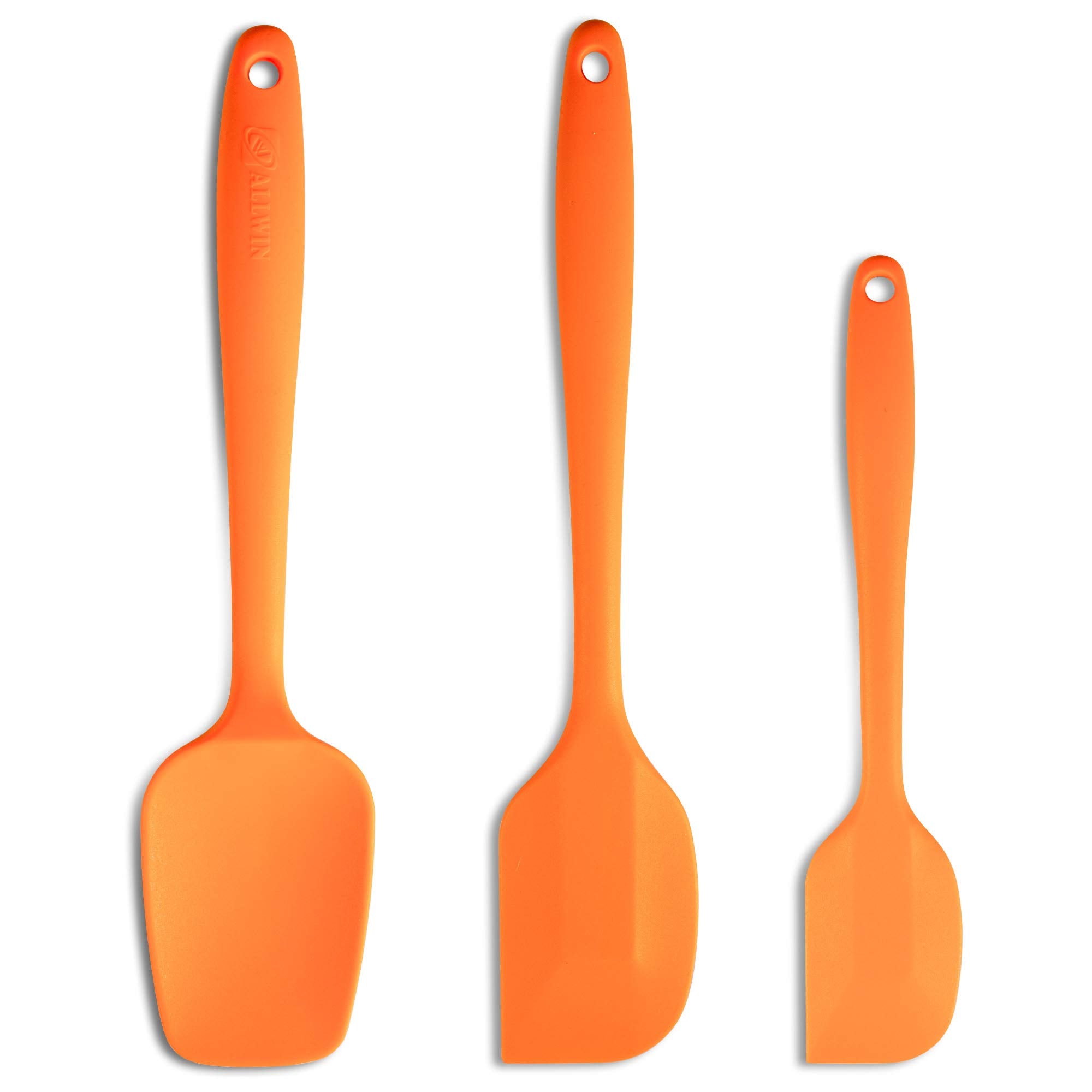 Silicone Spatula 3-Piece Set, Ergonomic Handle High Heat-Resistant Spatulas, Non-Stick Rubber Spatulas With Stainless Steel Core