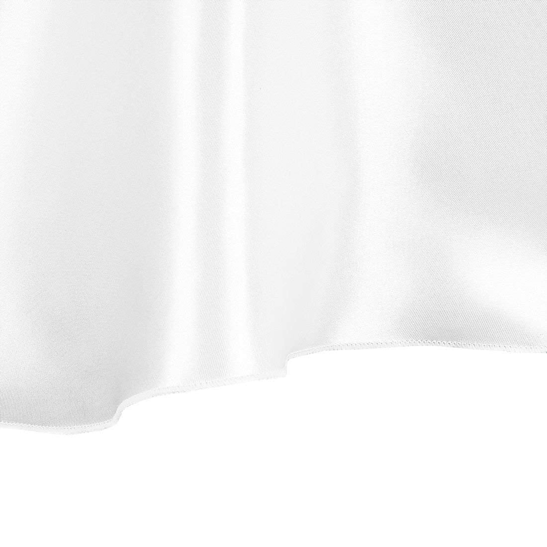 Tektrum 108 Inch Round Silky Satin Tablecloth - Premium Fabric - Best For Wedding Party Banquet Events Restaurant Kitchen Dining