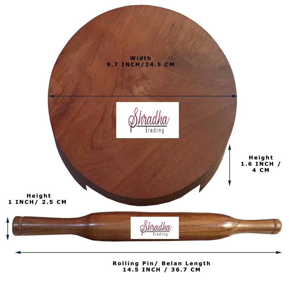 Wooden Belan Chakla, Wooden Chakla Belan, Wooden Circular Board With Rolling Pin