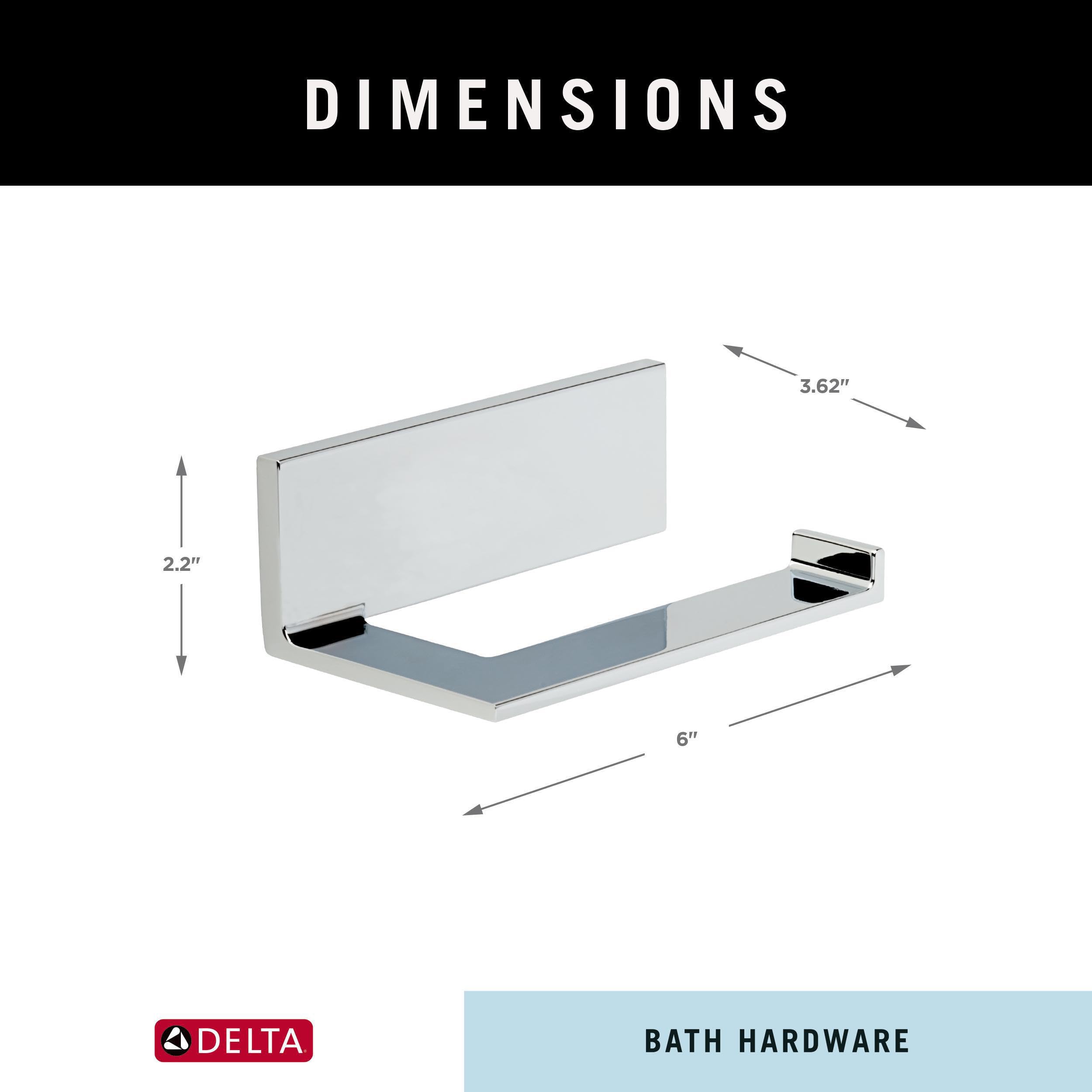 Delta Vero Toilet Paper Holder, Polished Chrome, Bathroom Accessories, 77750 3.63 X 6.00 X 2.21 Inches