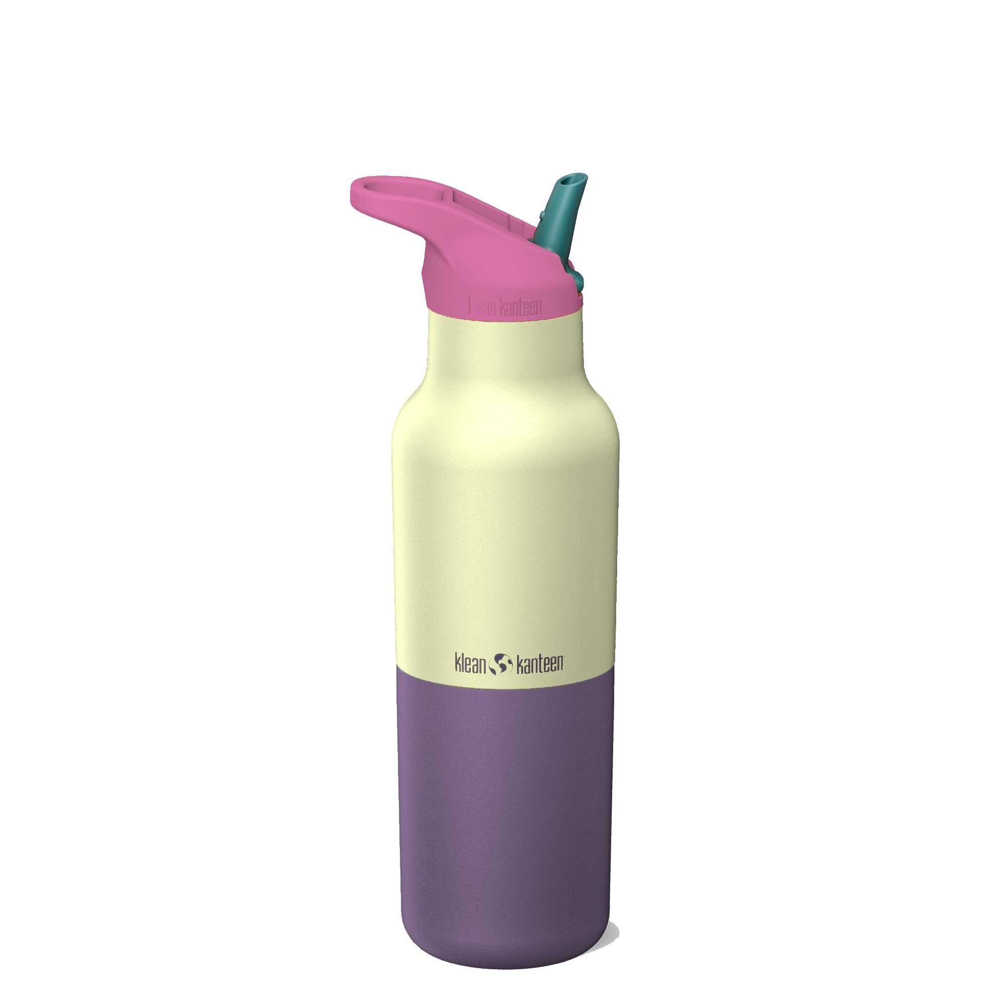 16oz Rise Classic Insulated Water Bottle with Flip Seal Sport Cap and Straw  Wax Yellow Kaleidoscope