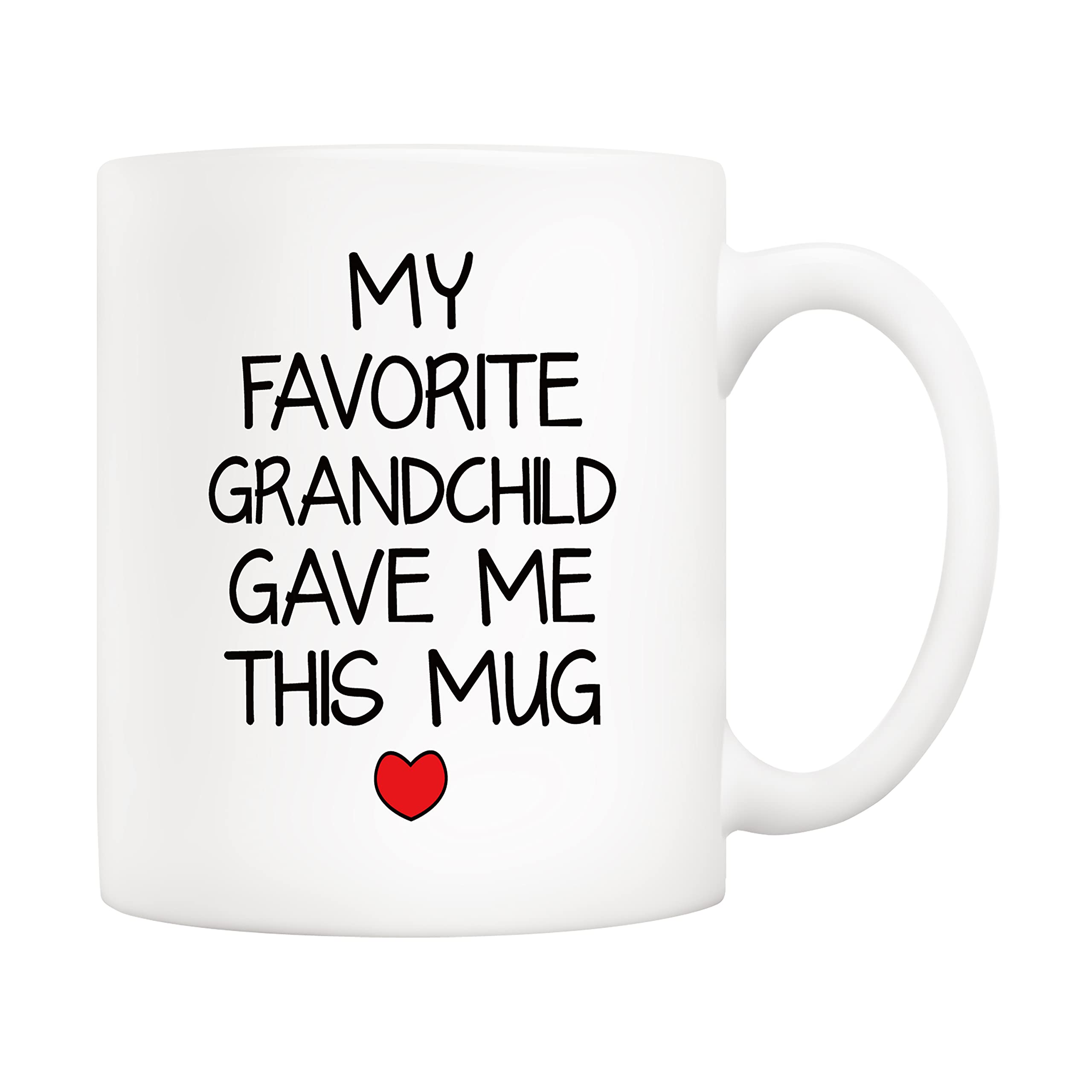 5Aup My Favorite Grandchild Gave Me This Mug Christmas Gifts, Grandpa Grandma Cup From Grandkids, Granddaughter, Grandson - Gift