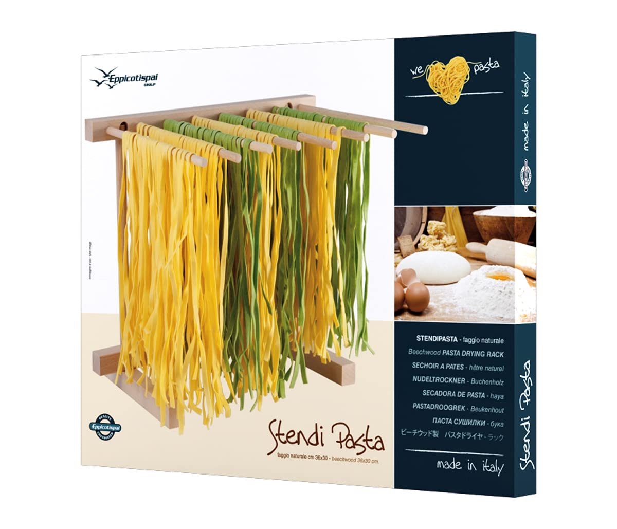 Eppicotispai Ep 102 Natural Beechwood Collapsable Pasta Drying Rack