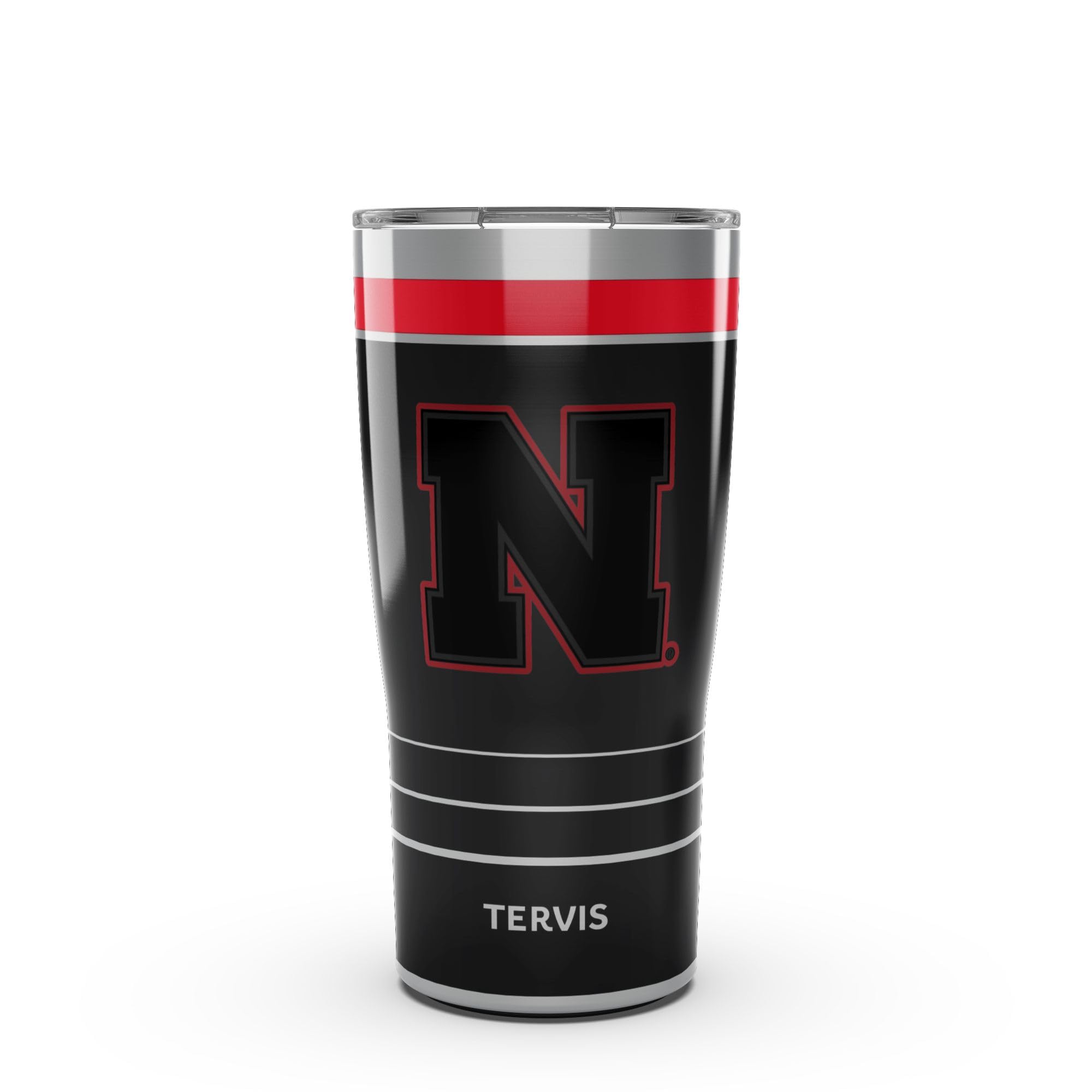 Tervis Traveler Nebraska Cornhuskers  Night Game Triple Insulated Tumbler Travel Cup Keeps Drinks Cold & Hot, 20oz, Stainless S