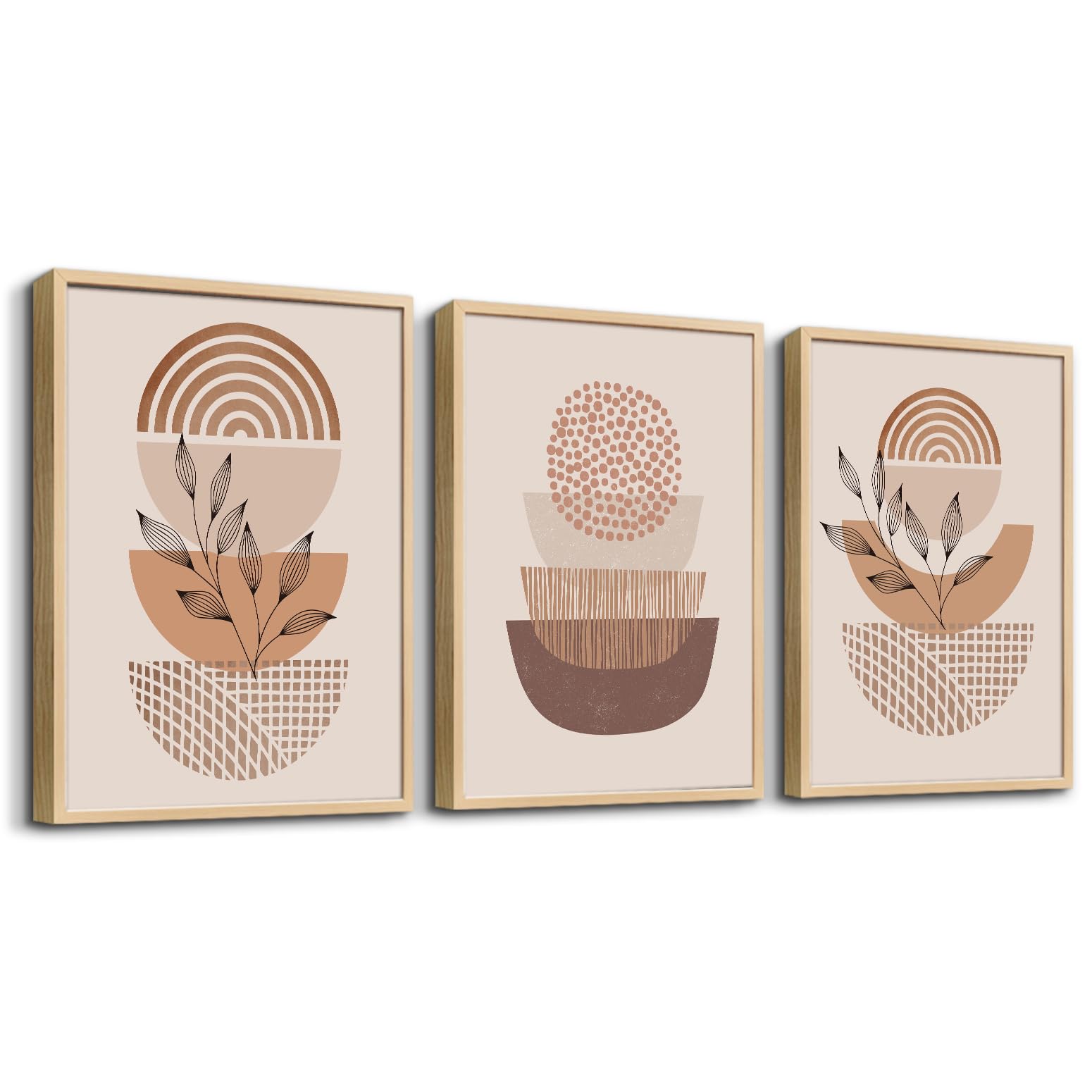 Boho Wall Decor Living Room Canvas Wall Art For Bedroom Minimalist Abstract Wall Paintings Roomwall Decorations For Kitchen Abstract Prints Office Wall Pictures Bathroom Home Decoration 3 Piece Set