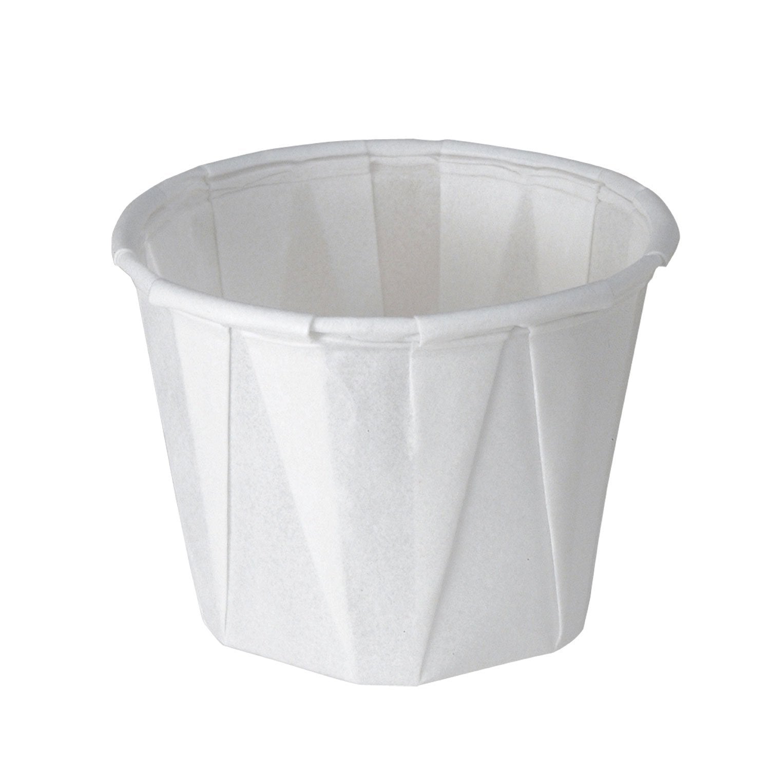 Solo 100-2050 1-Oz. White Treated Paper Pleated Souffl   Portion Cup (2 Packs Of 250 Cups)