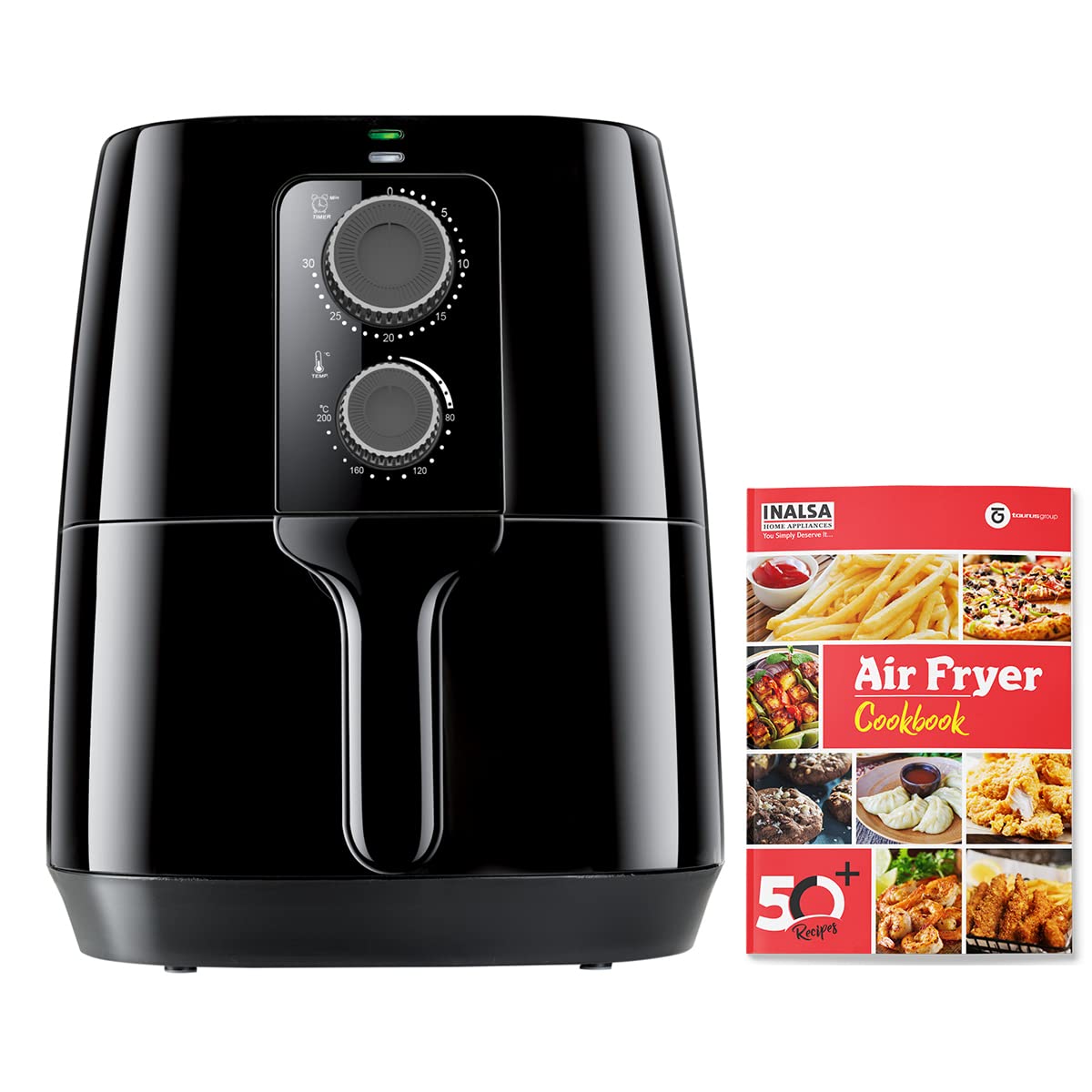 Inalsa Air Fryer 4.2 L Nutri Fry - 1400W With Smart Rapid Air Technology, Timer Selection And Fully Adjustable Temperature Contr