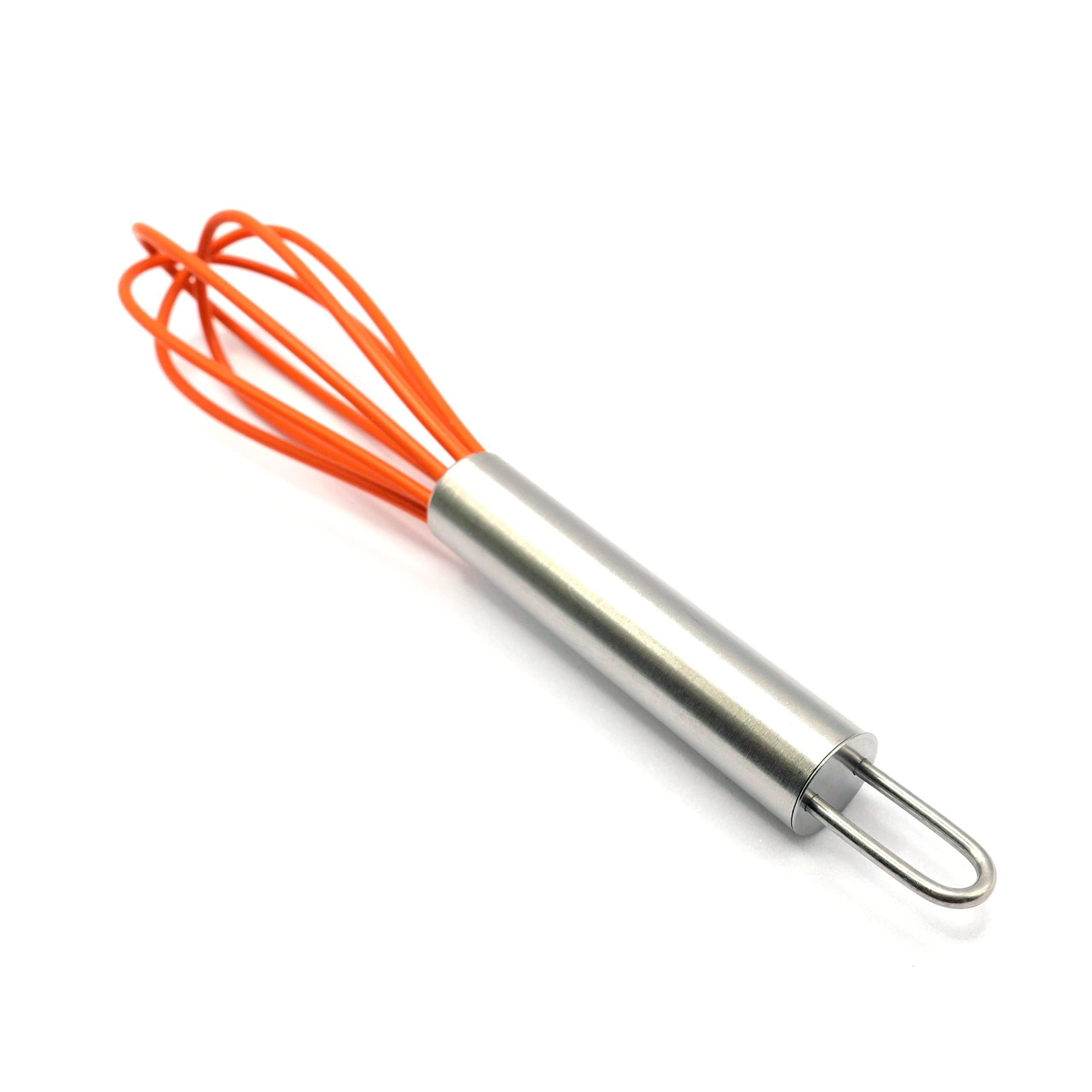 Mini Whisks 6 Inch 2Pcs Stainless Whisk+Silica Gel, Hand Egg Mixer For Flour Cake Egg, Kitchen Cooking Baking Use Whisk