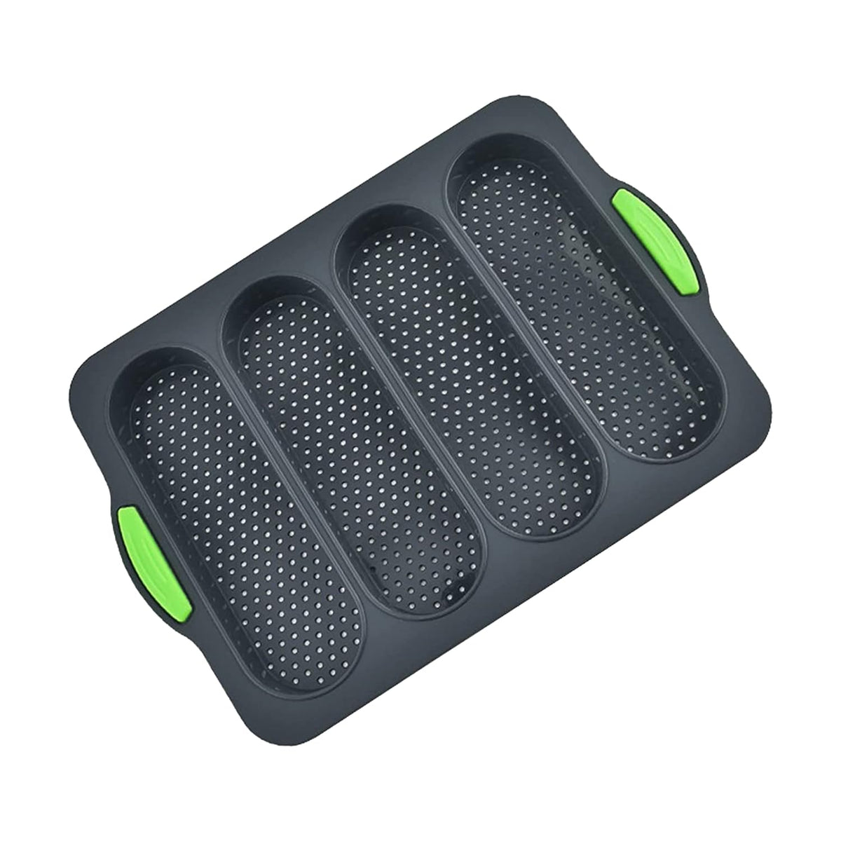 Tyui Silicone Bread Pan For Baking Bread Mold With Four Hole,Nonstick &Easy Clean&Heat Resistant Silicone Loaf Pan,For Home Hand