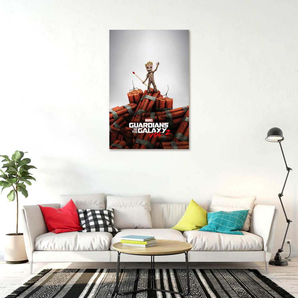 Poster Stop Online Guardians Of The Galaxy Vol. 2 - Movie Poster/Print (Baby Groot On Dynamite) (Size 24'' X 36'')