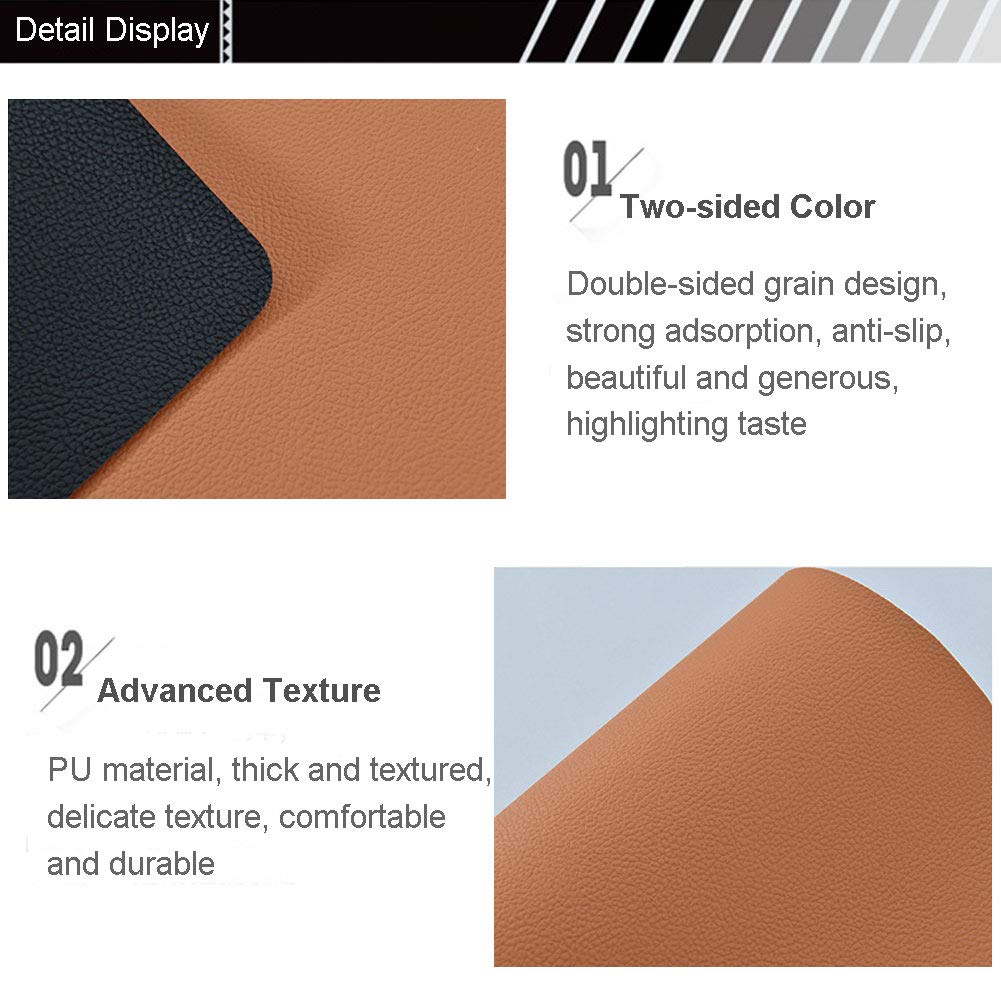 V-Shine Placemats For Dining Table Set Of 4 Washable Leather Placemat Non-Slip Kitchen Heat-Resistant Waterproof Table Place Mat