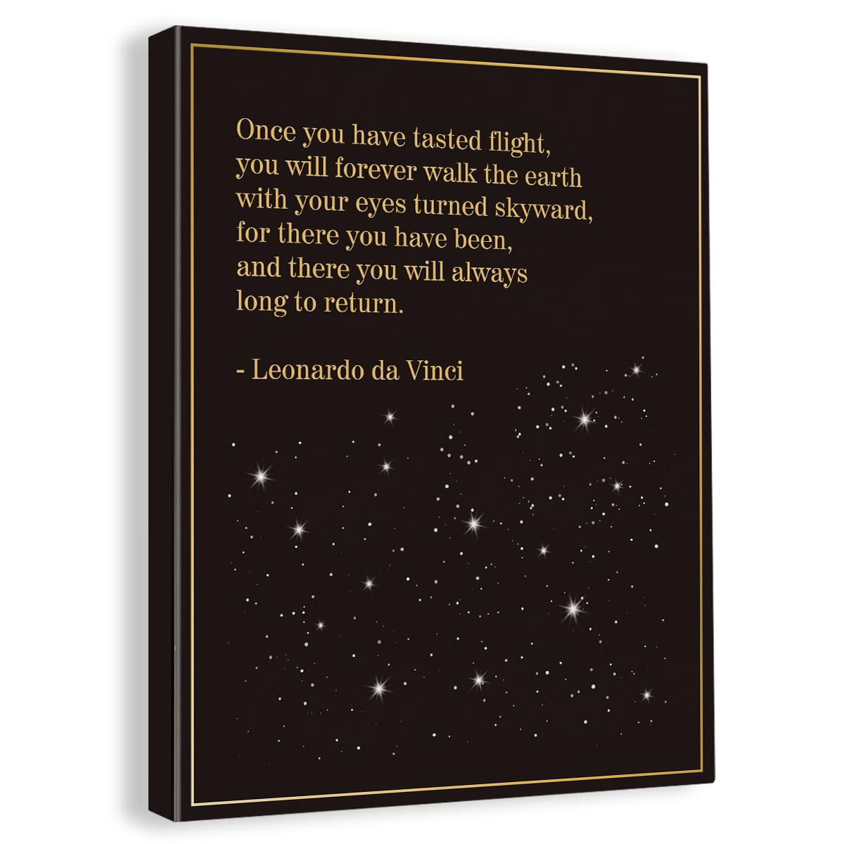 Inspirational Pilot Quote Wall Art Decor Canvas Painting Framed Canvas Artwork Print Poster 12''X15'' Decoration For Home Flight