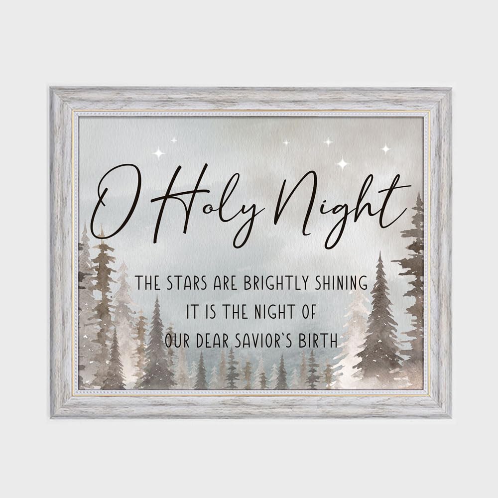 Christmas Decoration, Holy Night Wall Decor, Christmas Wall Art, Christmas Mantel Decor, Farmhouse Christmas, Christmas Night De