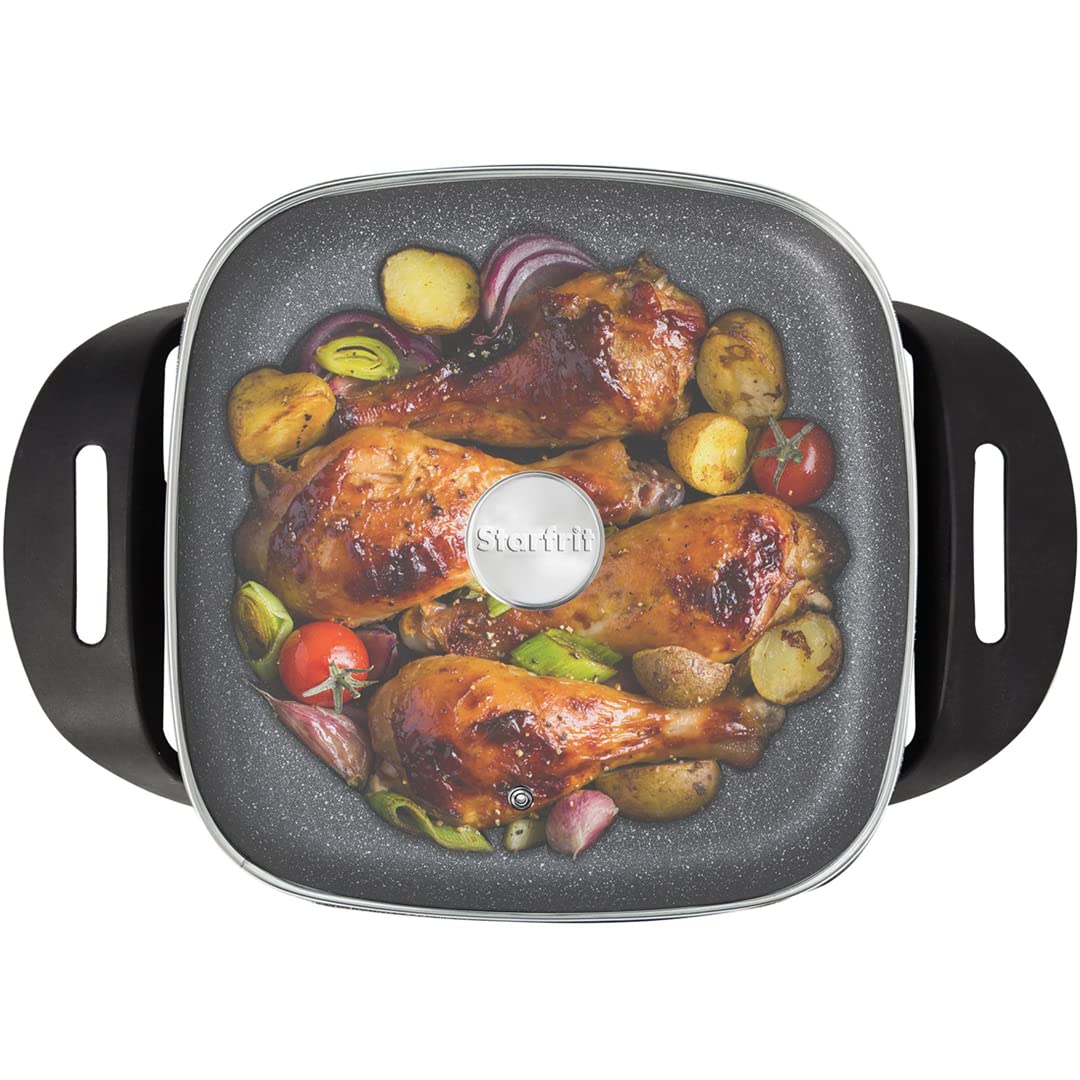 Starfrit The Rock Electric Skillet, 13.40In. X 14.20In. X 5.90In, Black