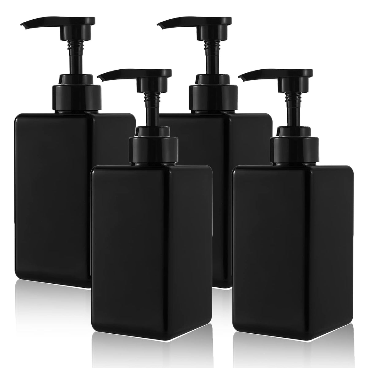 15 Oz Hand Soap Dispenser, Plastic Pump Bottles Refillable Empty Lotion Dispenser Liquid Container For Bathroom Kitchen College